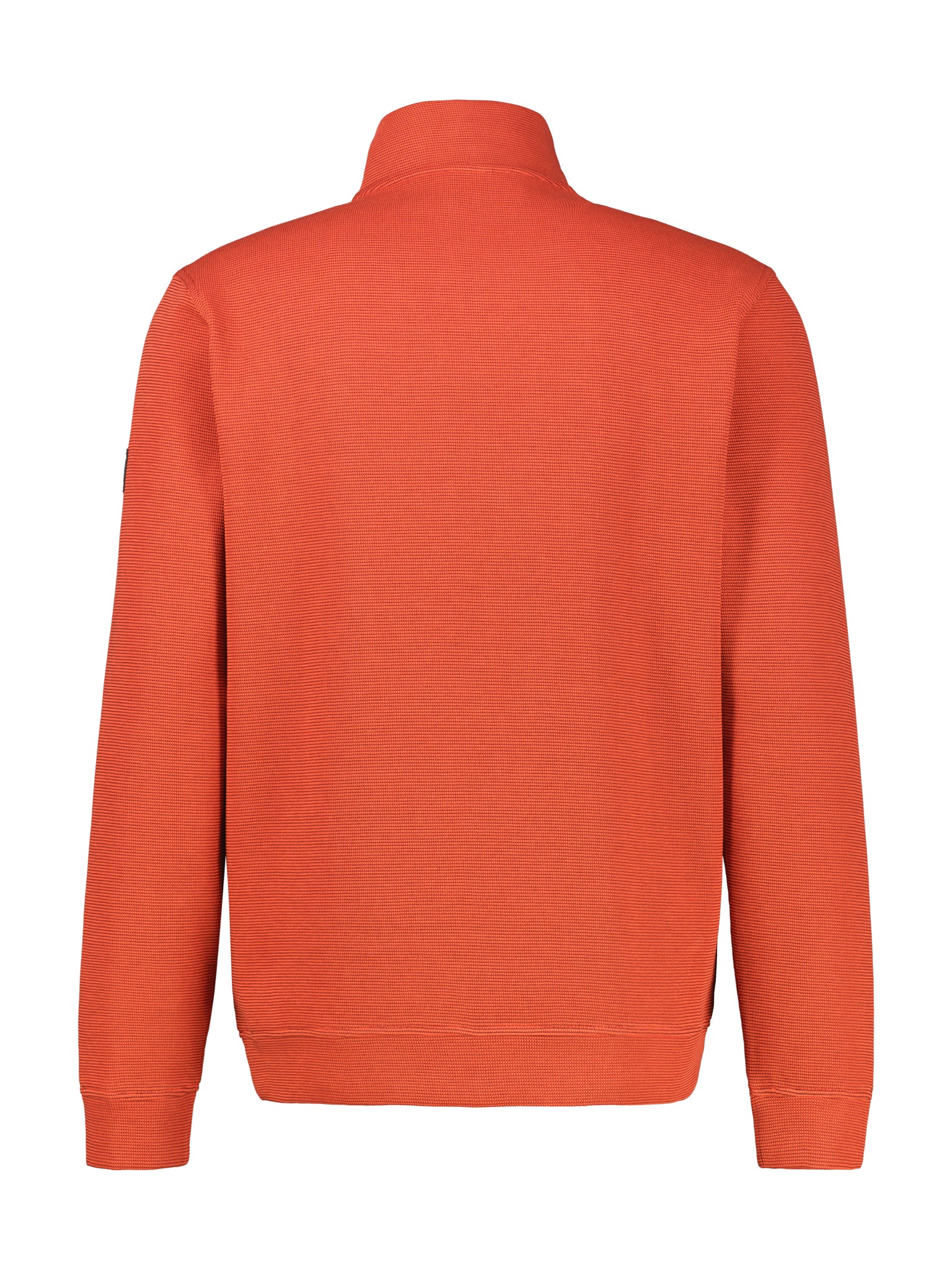 Sweater LERROS "SELA", Herren, Gr. L, vivid rot, Sweatware, Obermaterial: 90% Baumwolle, 10% Polyester, unifarben, normal hüftbedeckend, Rundhals, Bündchen, Sweatshirts Sweater, mit Troyer-Reißverschluss 6