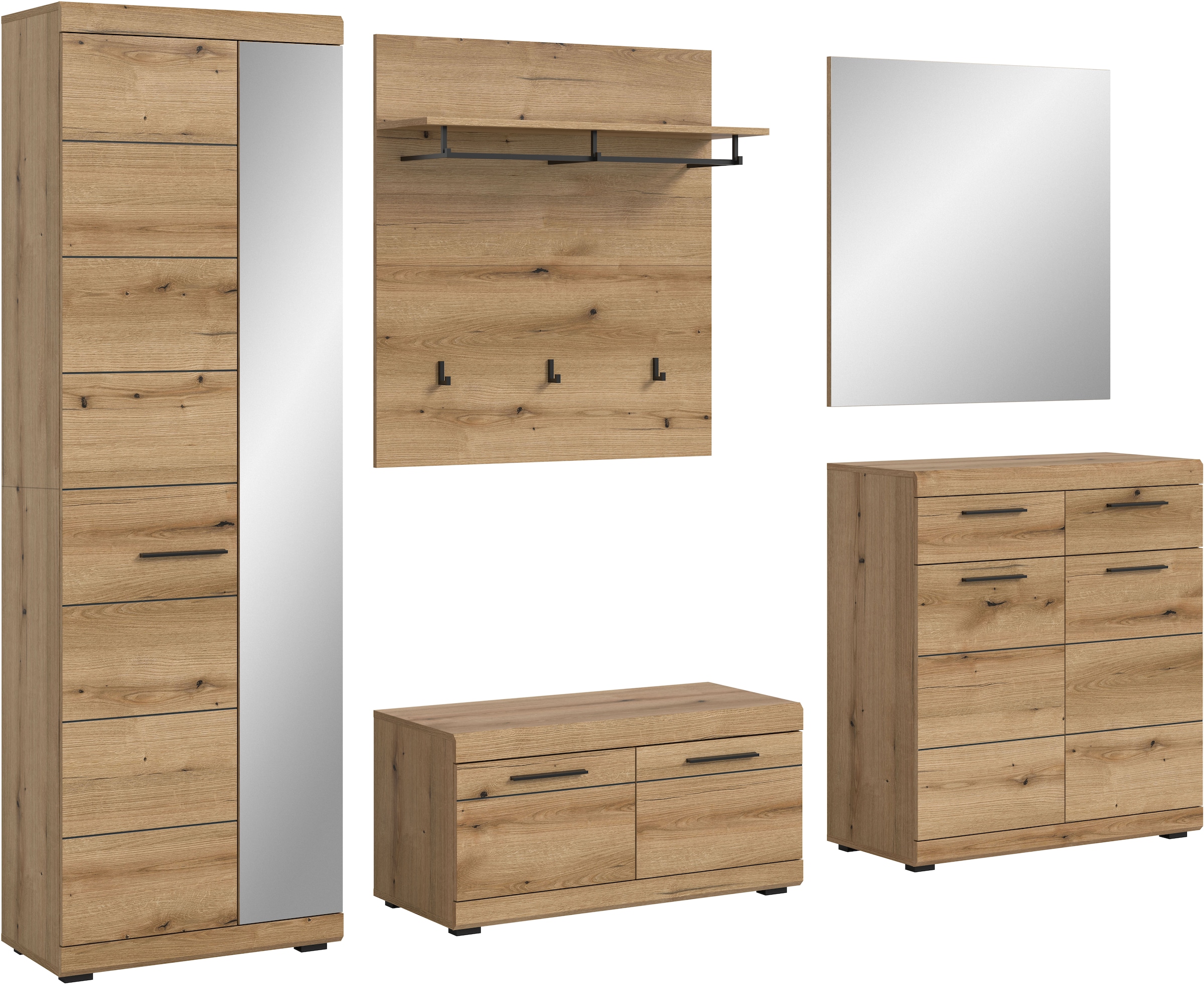 INOSIGN Garderoben-Set "SIENA, Breite 272 cm, 5-teiliges Set, individuell s günstig online kaufen
