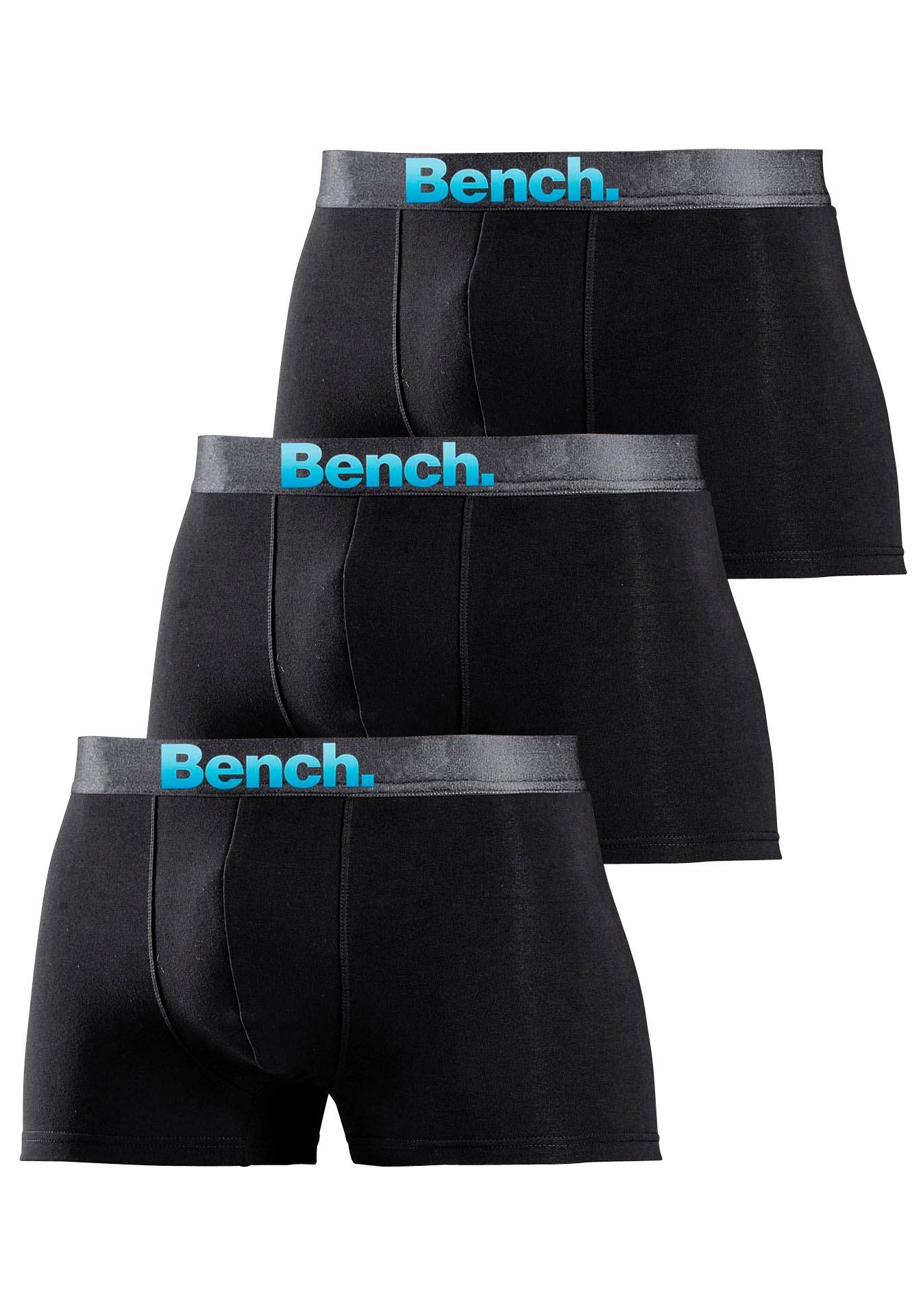 Bench. Boxer "Boxershorts für Herren", 3 Stk. Unterhosen mit Logo Webbund günstig online kaufen