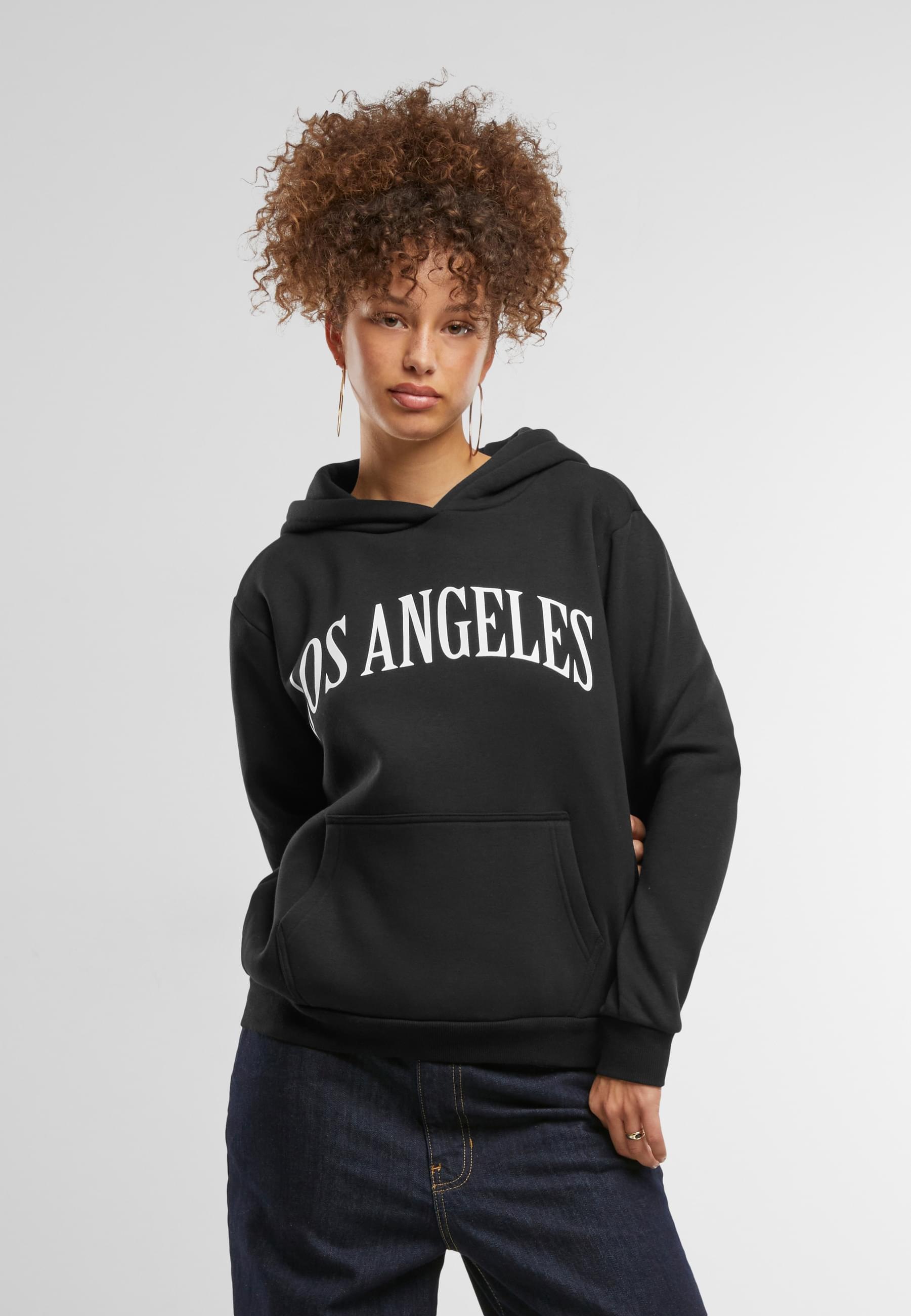 Miss Tee Kapuzenpullover »Miss Tee Los Angeles Ladies Fluffy Hoody«, (1 tlg.)