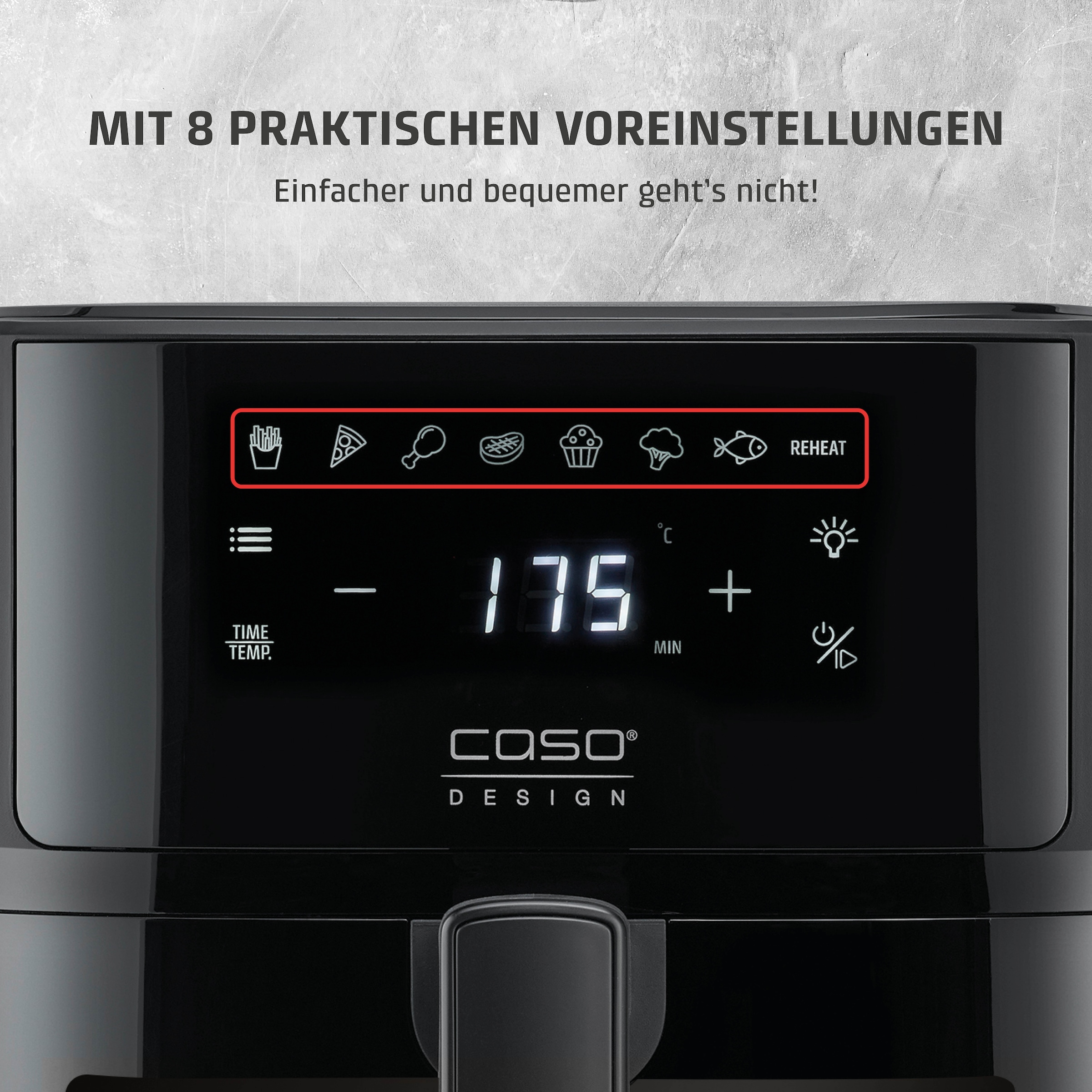Caso Heißluftfritteuse »3185 Design AirFry 6.0«, 1700 W, Fassungsvermögen 0 l