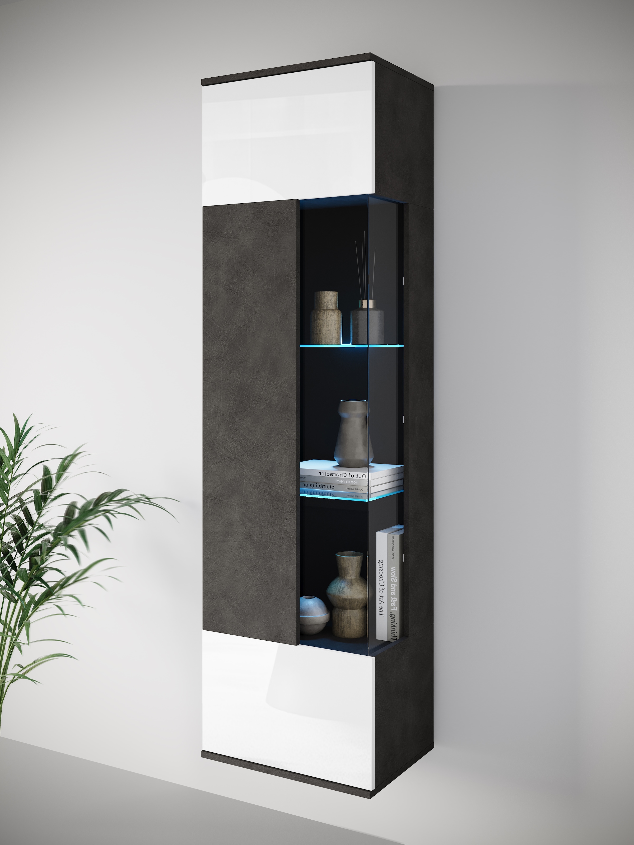 INOSIGN Vitrine "Kenia, stehend und hängend, Türanschlag wechselbar" 1 Stk. günstig online kaufen