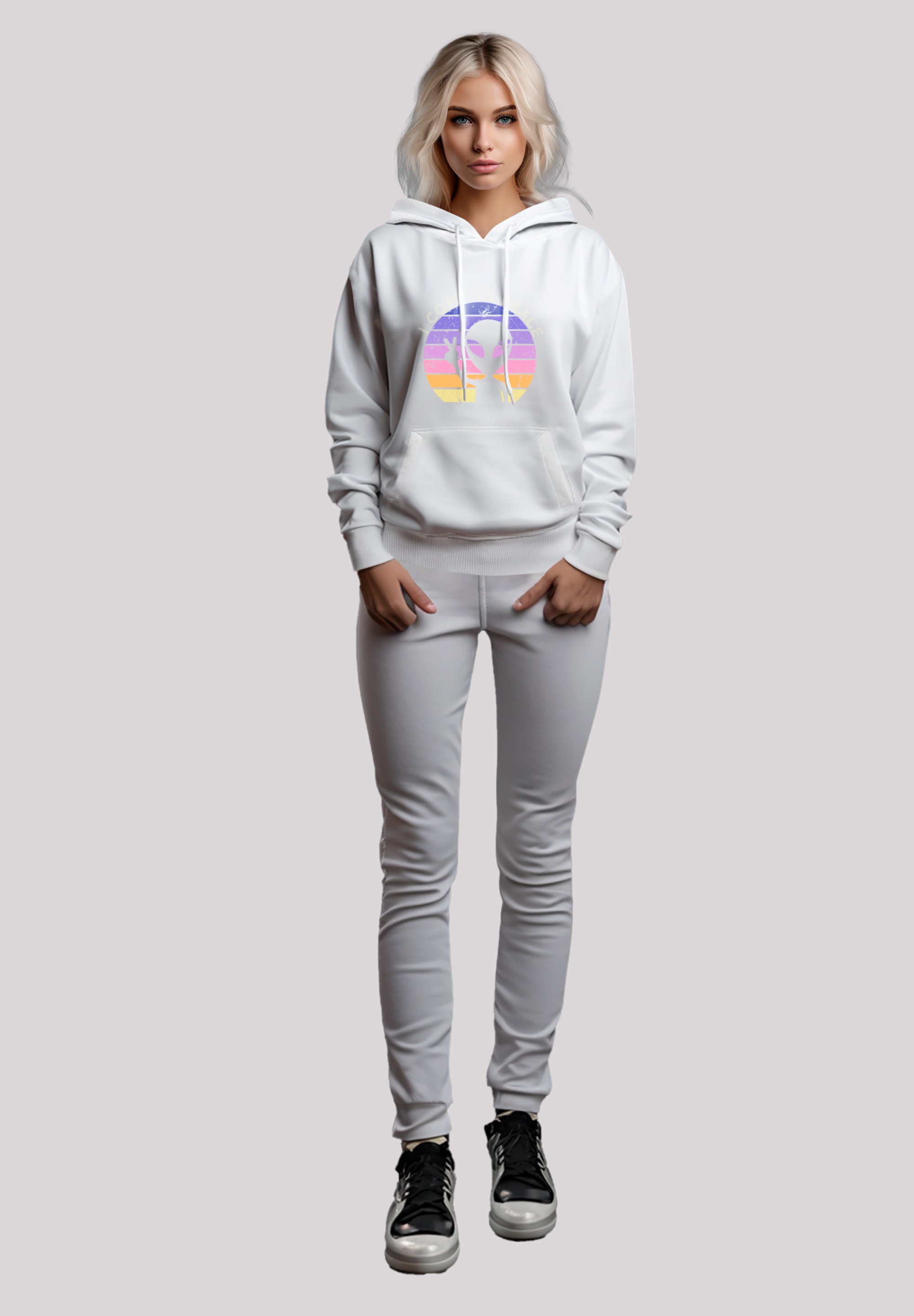 F4NT4STIC Kapuzenpullover »Alien Peace Sunset«, Premium Qualität