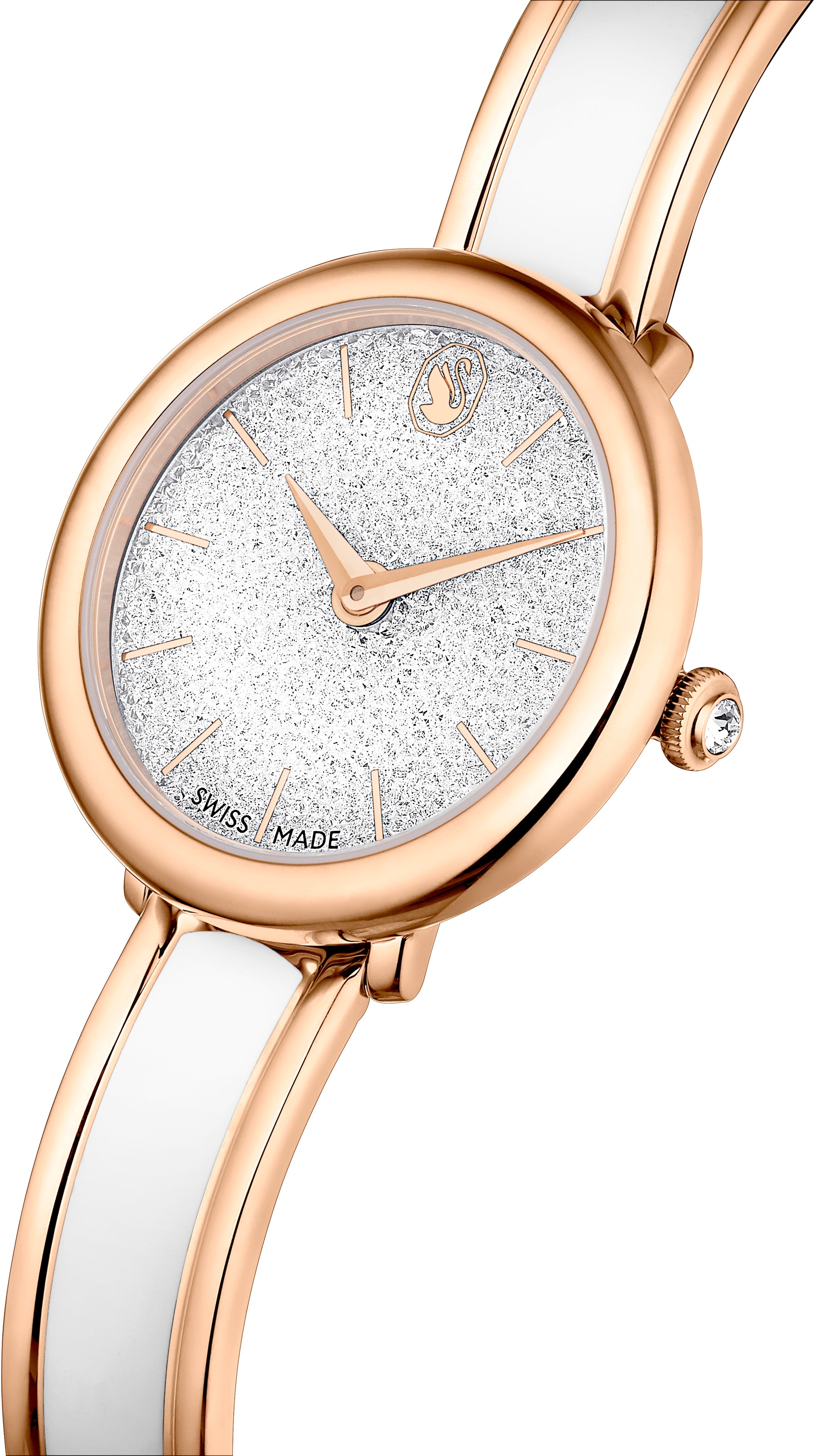 Swarovski Quarzuhr »CRYSTALLINE«, Armbanduhr, Damenuhr, Swiss Made, Edelstahlarmband, analog