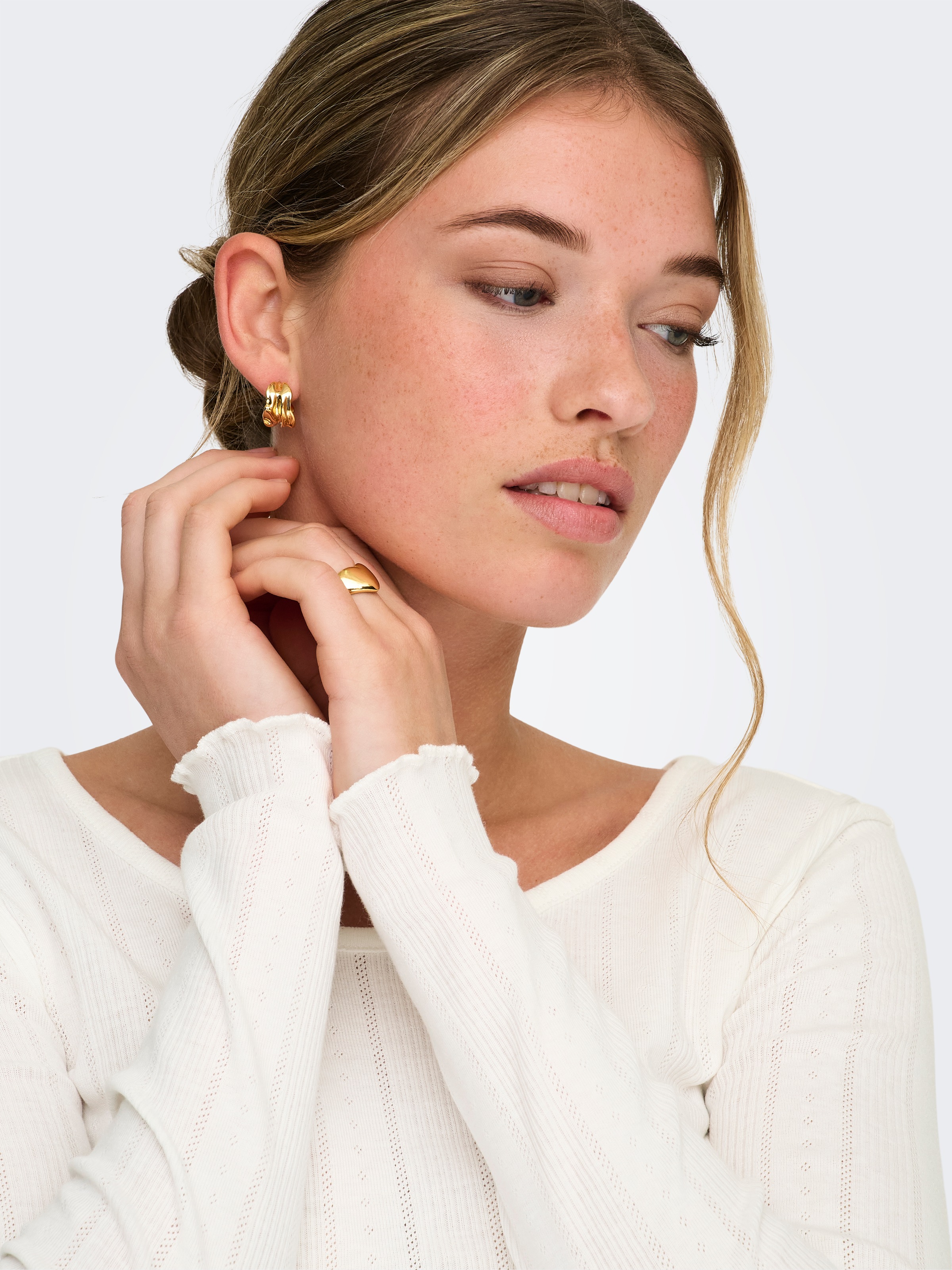 Thumbnail - ONLY Langarmshirt "ONLTENNA O-NECK L/S TOP JRS NOOS"