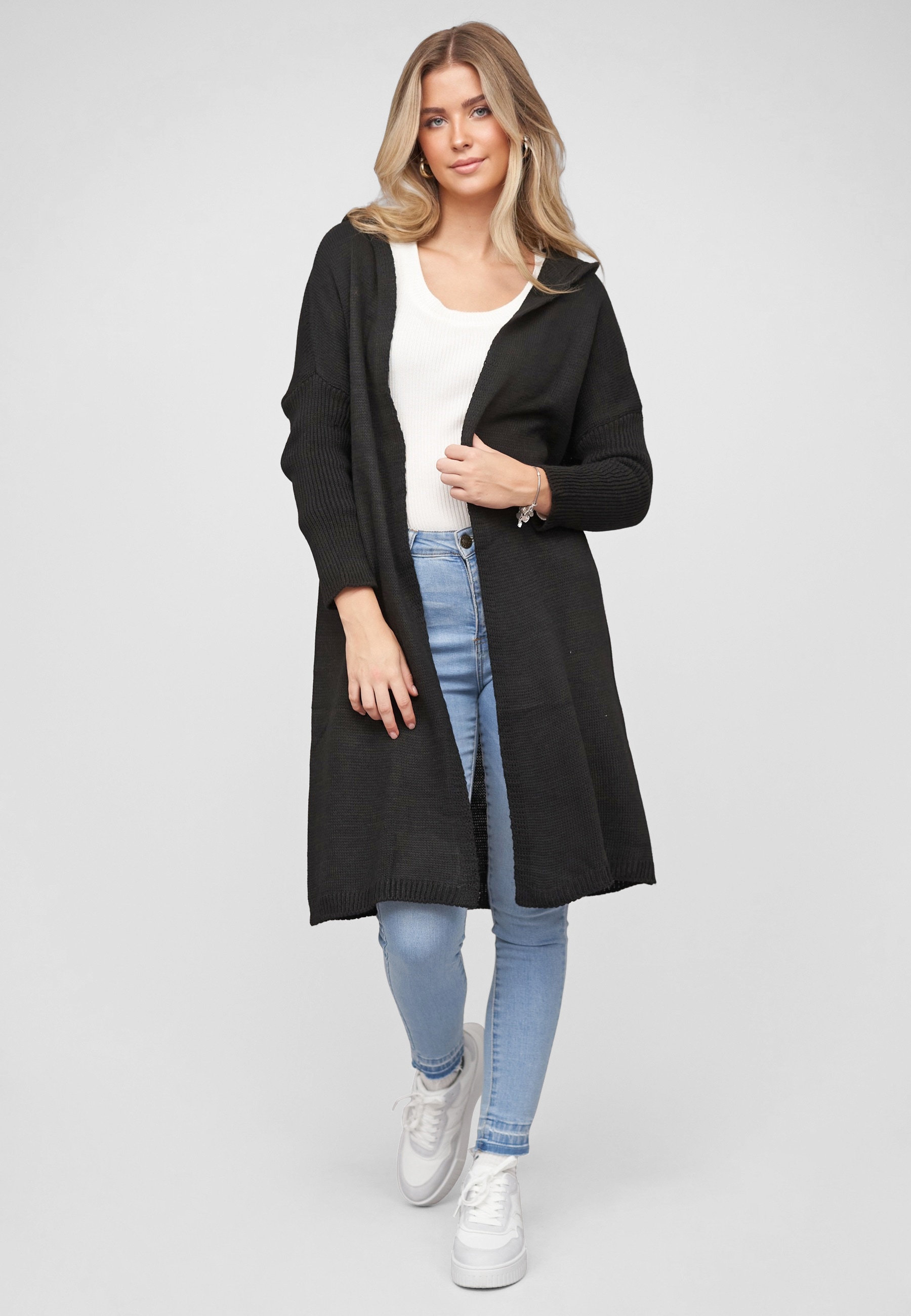 CLOUD 5IVE Strickjacke »CLOUD 5IVE Knit Cardigan with hood« 1