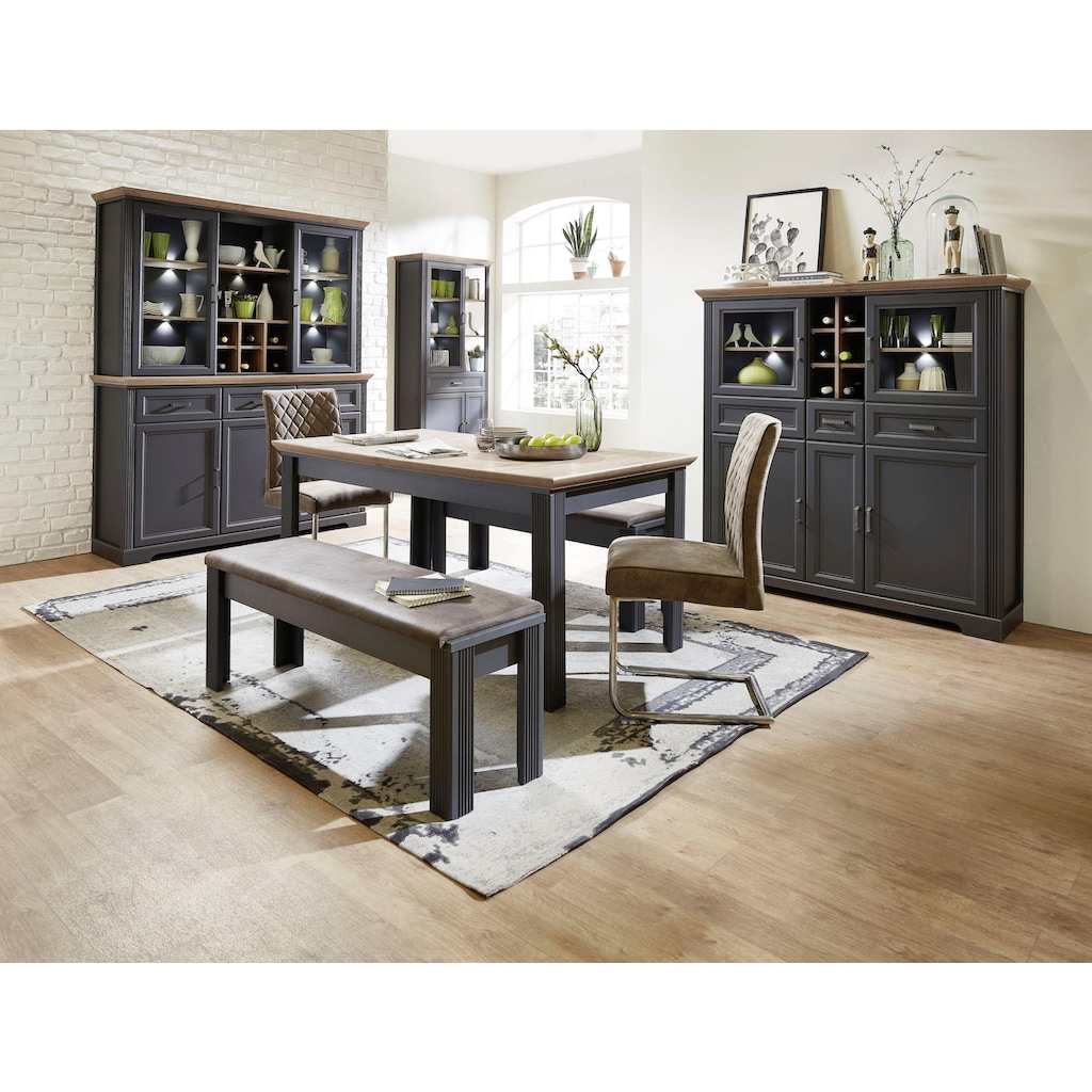 Innostyle Sideboard »Jasmin«, Breite 166 cm, 3 Holztüren, 3 Schubkästen