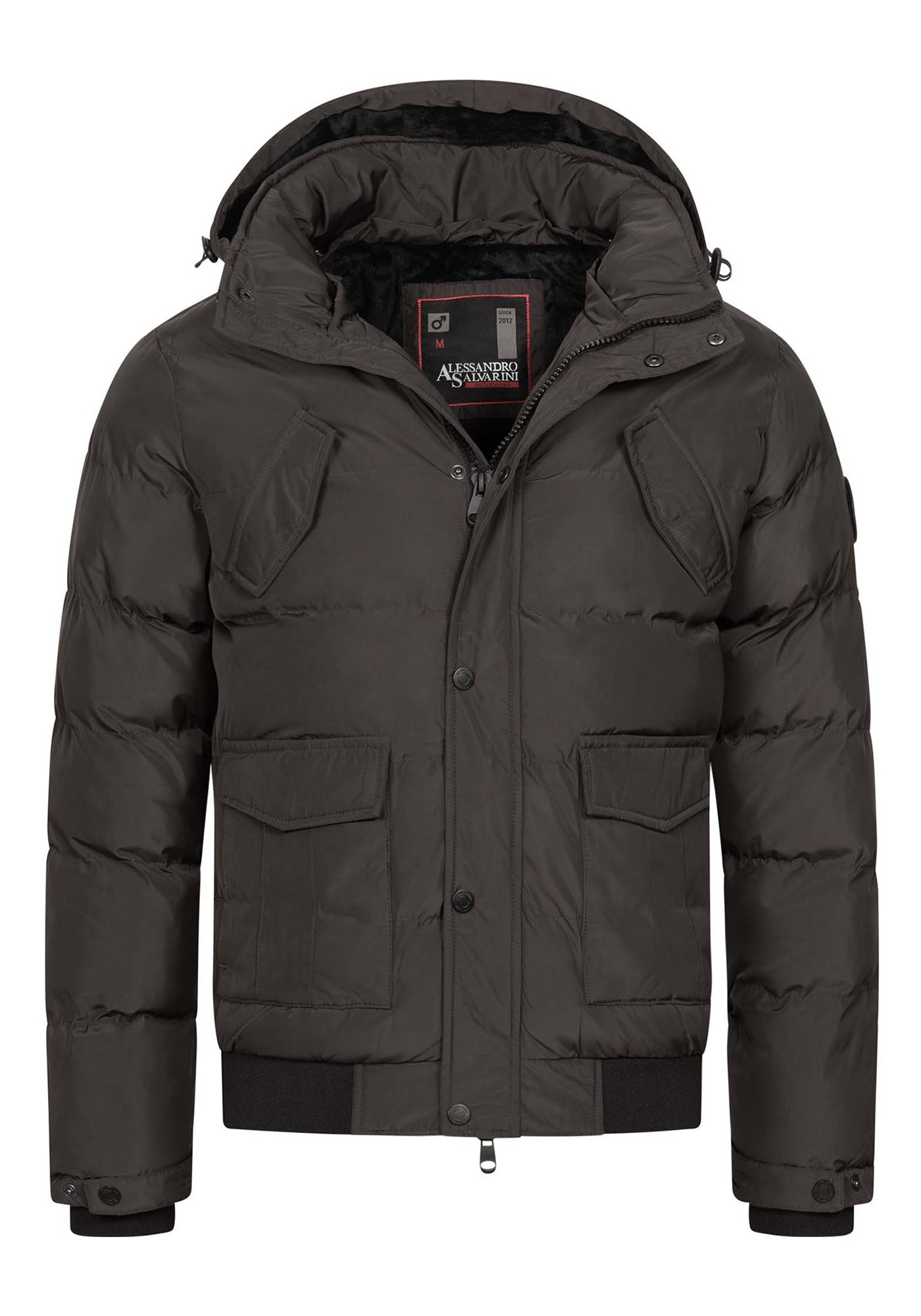 Alessandro Salvarini Winterjacke »ASLeonio« mit warmem Teddyfell und abnehmbarer Kapuze
