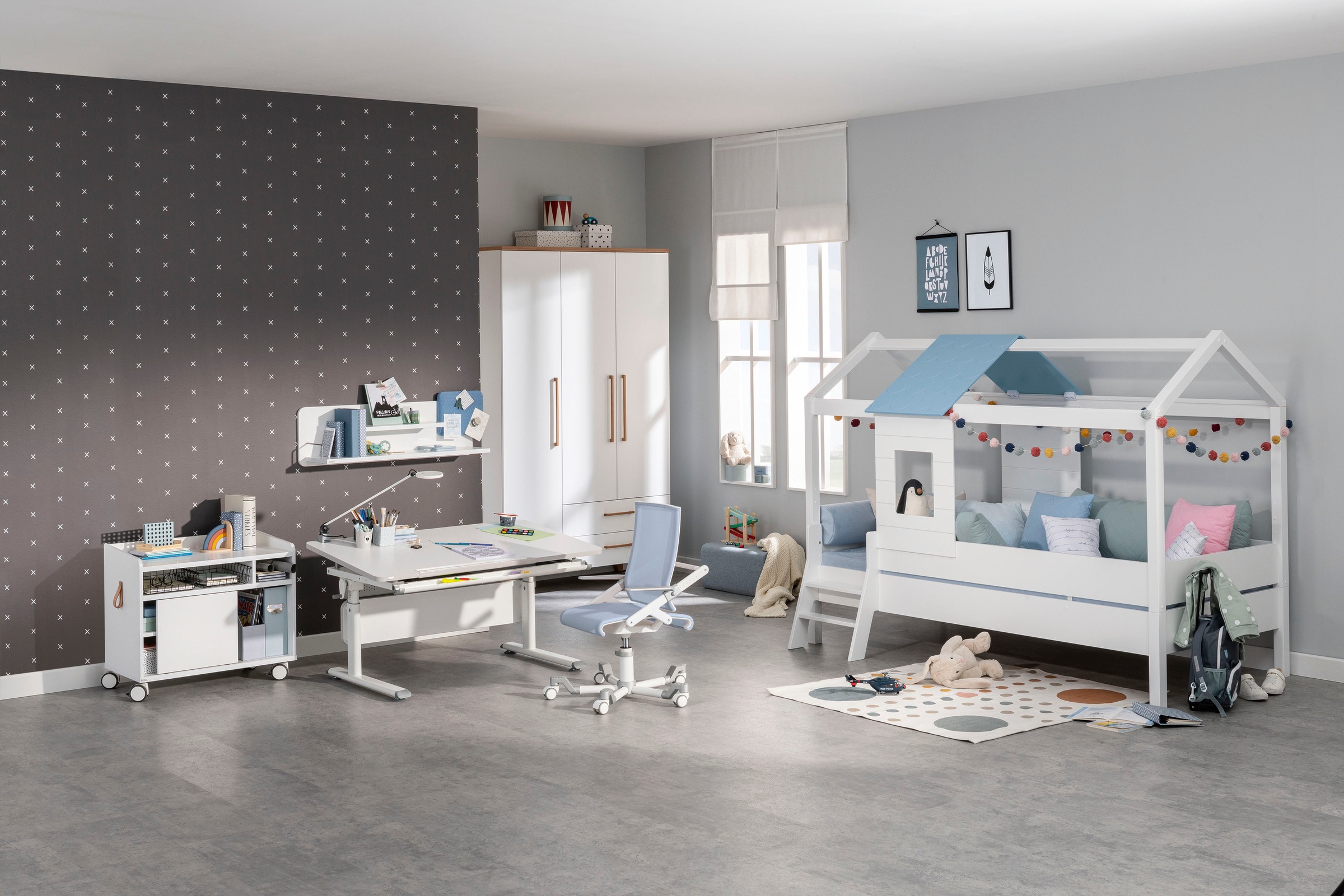 PAIDI Hausbett »TINY HOUSE«, Spielbett mit Rausfallschutz, individuell gestaltbar