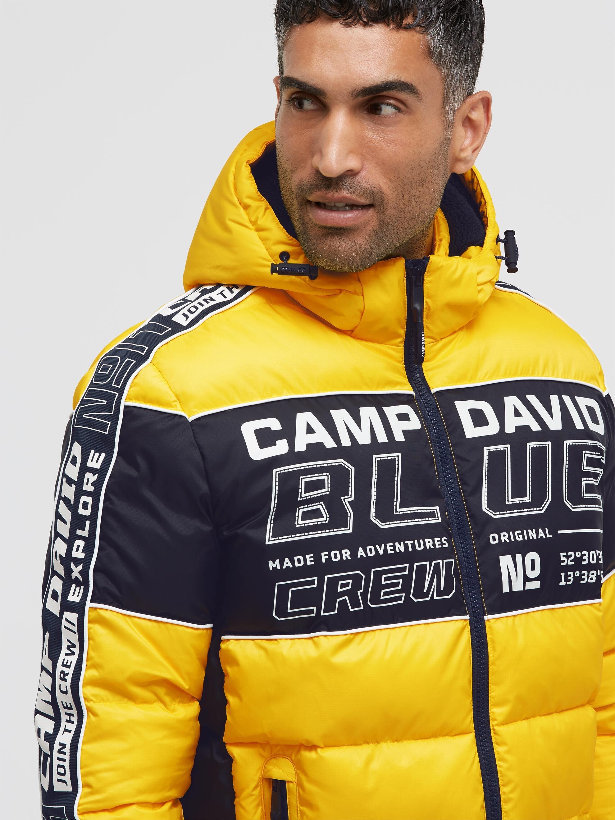 CAMP DAVID Winterjacke mit Kapuze mit abtrennbarer Kapuze