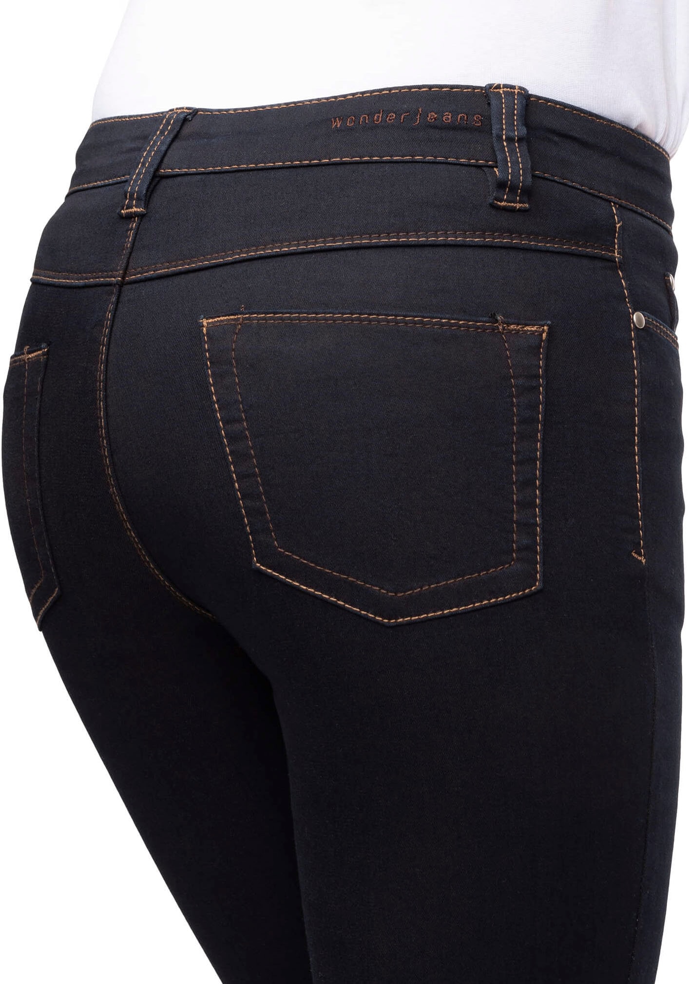 wonderjeans Slim-fit-Jeans, Klassischer gerader Schnitt