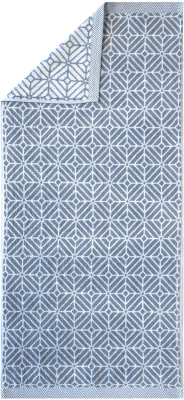 framsohn frottier Duschtuch »Design Jaquard Raute Badetuch«, (1 St., Badetücher 67 x 140 cm), mehrfarbig gewebtem Saum, hergestellt in Österreich