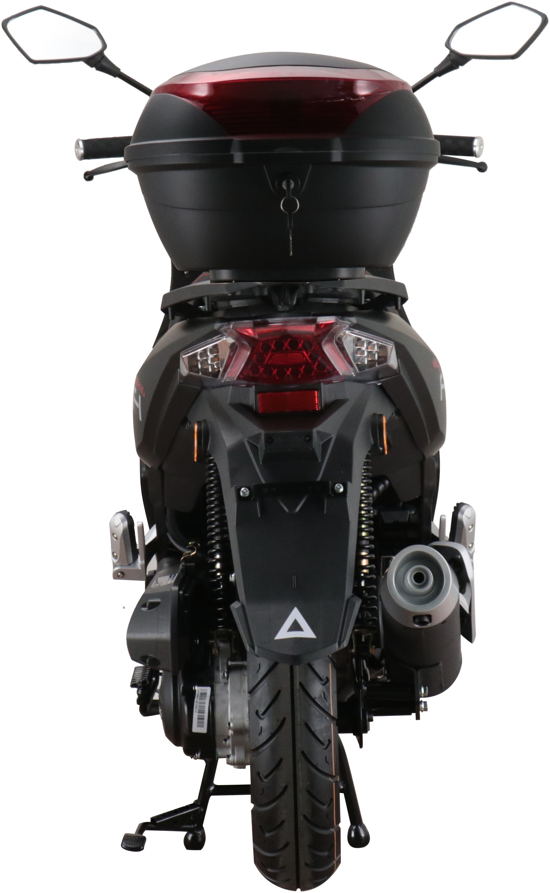 Alpha Motors Motorroller »Mustang FI«, 50 cm³, 25 km/h, Euro 5, 2,72 PS, (Set, mit Topcase), mit USB-Anschluss und Lenkerschloss, sportliches Design