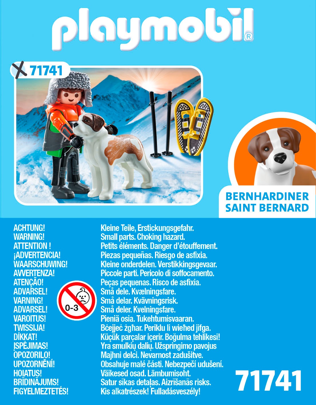 Playmobil® Konstruktions-Spielset »Wanderer mit Bernhardiner (71741), Playmobil My Life«, (8 St.)