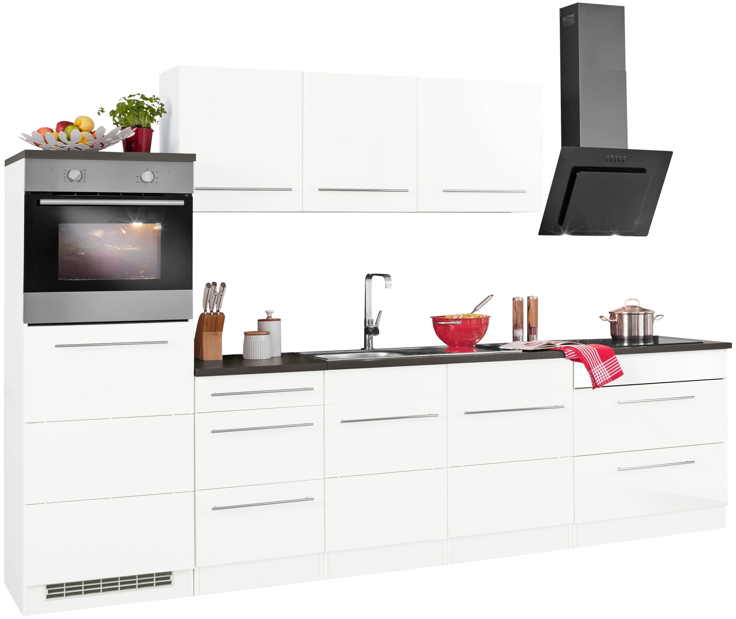 KOCHSTATION Küchenzeile "KS-Trient", Breite 290 cm, wahlweise mit E-Geräten günstig online kaufen