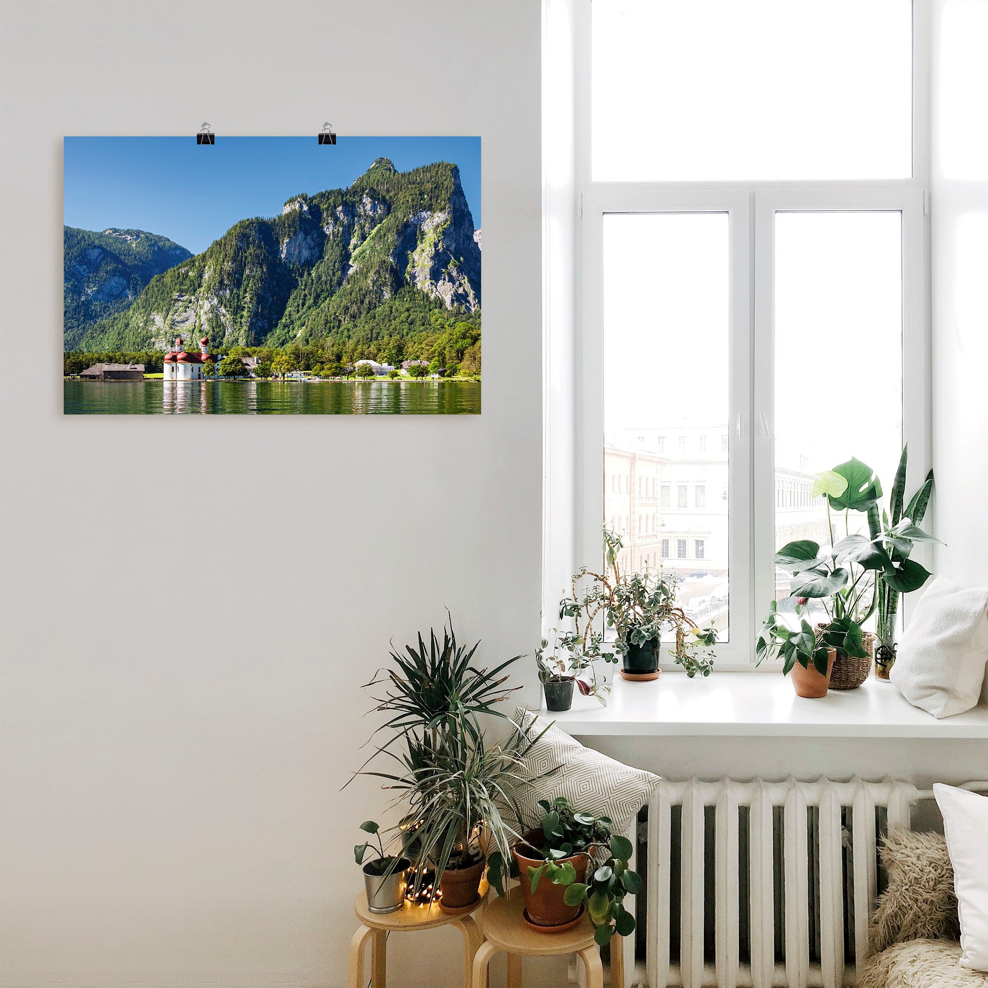 in den Poster versch. auf Wandbild (1 oder Wandaufkleber Alubild, & Artland Berge | als Leinwandbild, Größen St.), BAUR kaufen Alpenbilder, »Blick Königssee«,