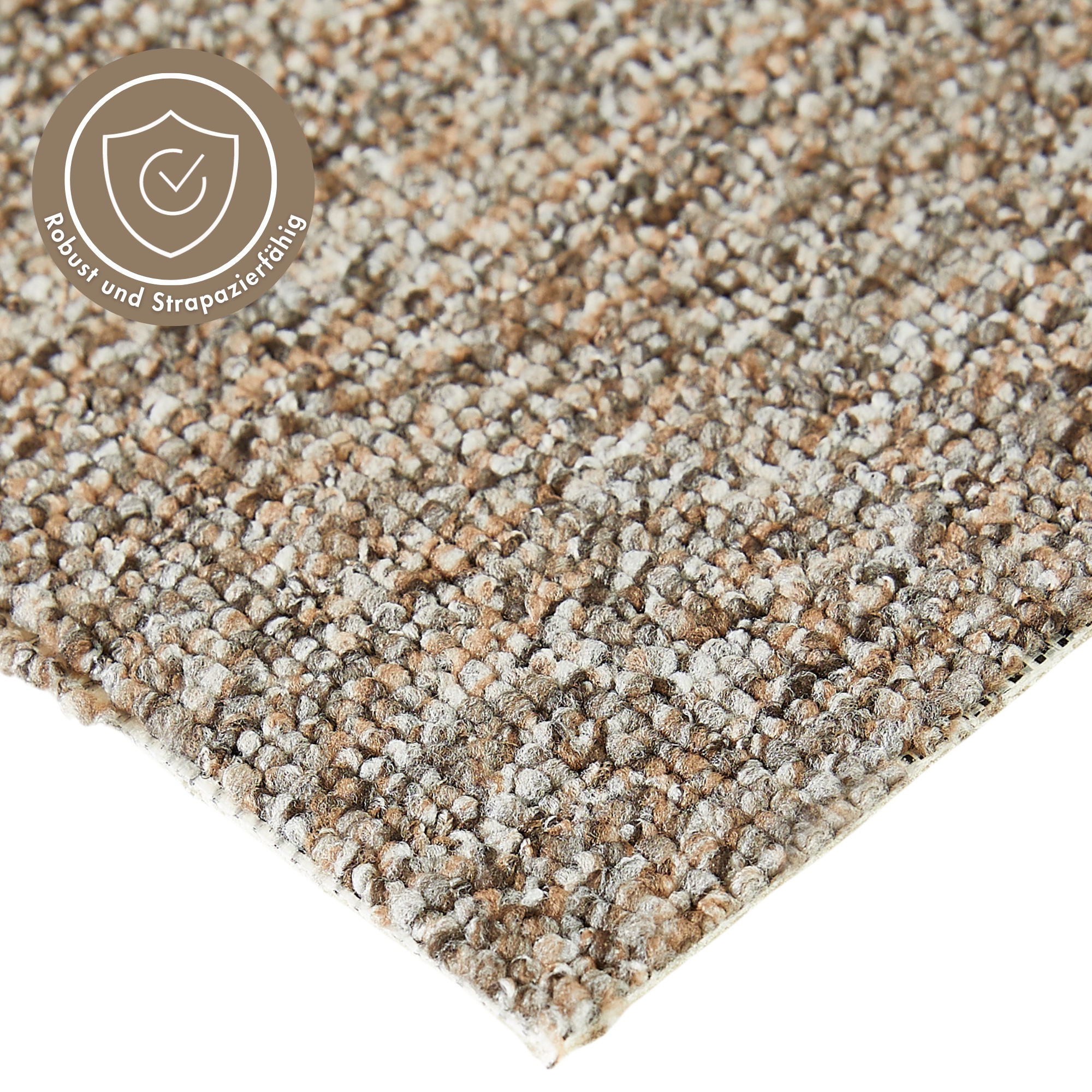 Andiamo Teppichboden »Bruce, Schlinge«, rechteckig, 4 mm Höhe, meliert. Breite 400 cm, Wohnzimmer, strapazierfähig & robust