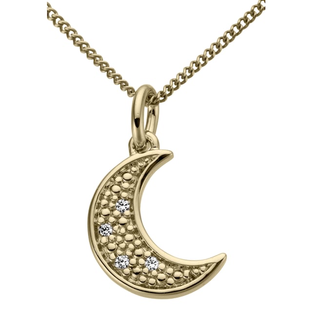 Firetti Kettenanhänger »Schmuck Geschenk Gold 333 Halsschmuck Anhänger für  Halskette Mond«, zu Kleid, Shirt, Jeans, Sneaker! Anlass Geburtstag  Weihnachten bestellen | BAUR