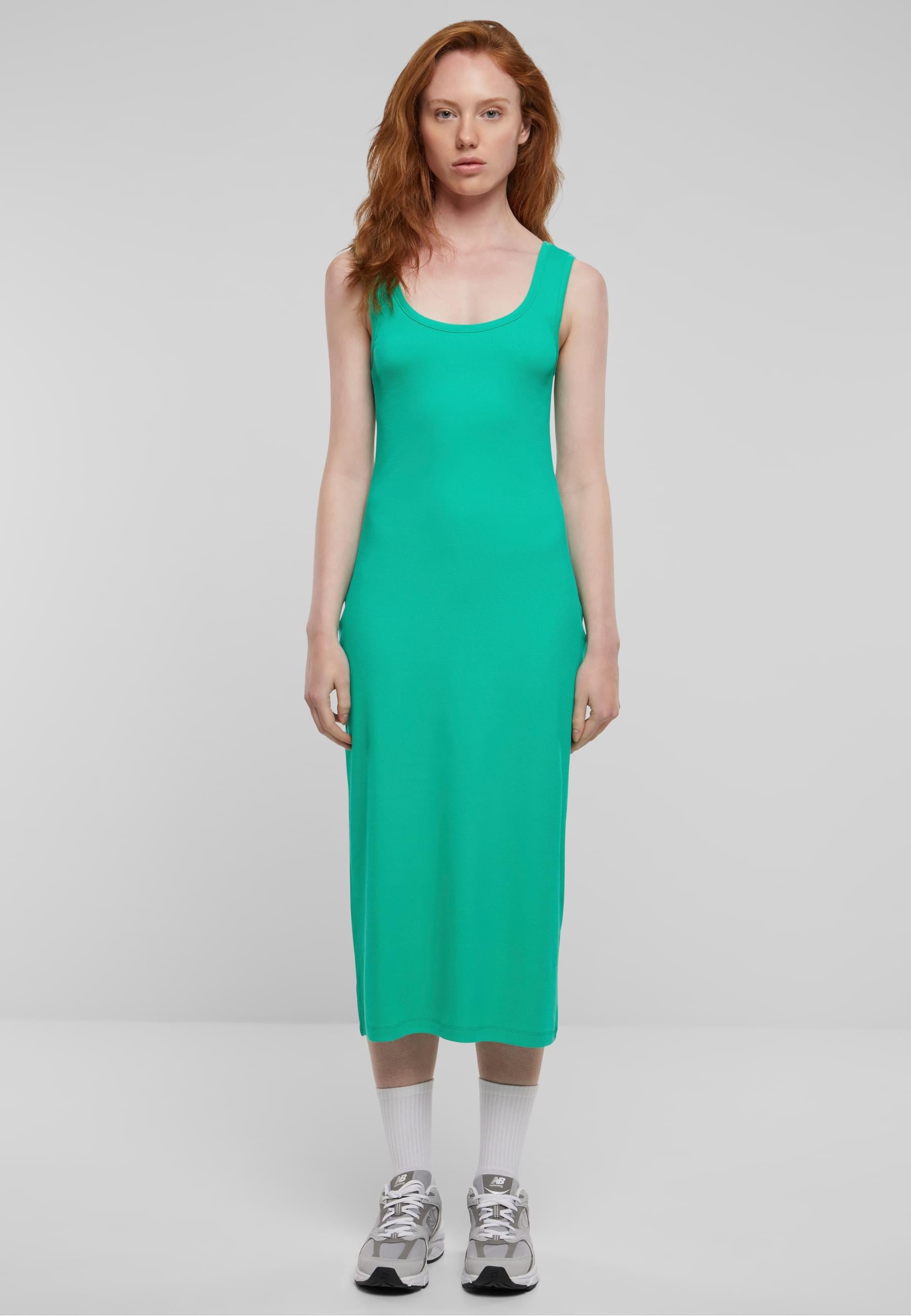 URBAN CLASSICS Shirtkleid »Urban Classics Damen Ladies Rib Top Dress«, (1 tlg.)