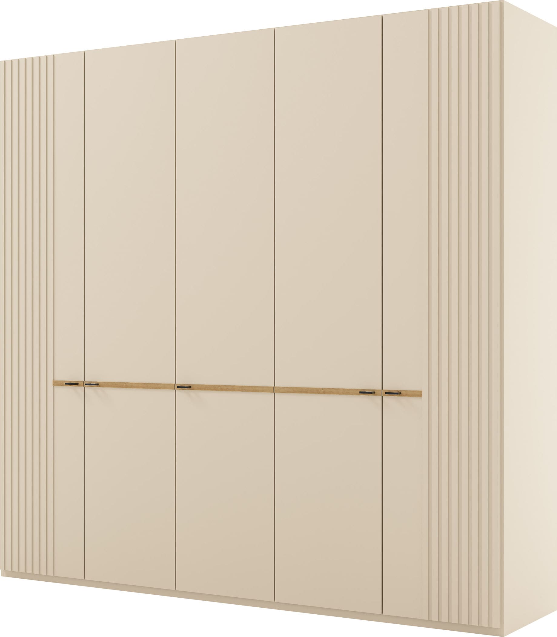 Musterring Kleiderschrank "Isabelle" Lamellen in Korpusfarbe, Griffe in sch günstig online kaufen