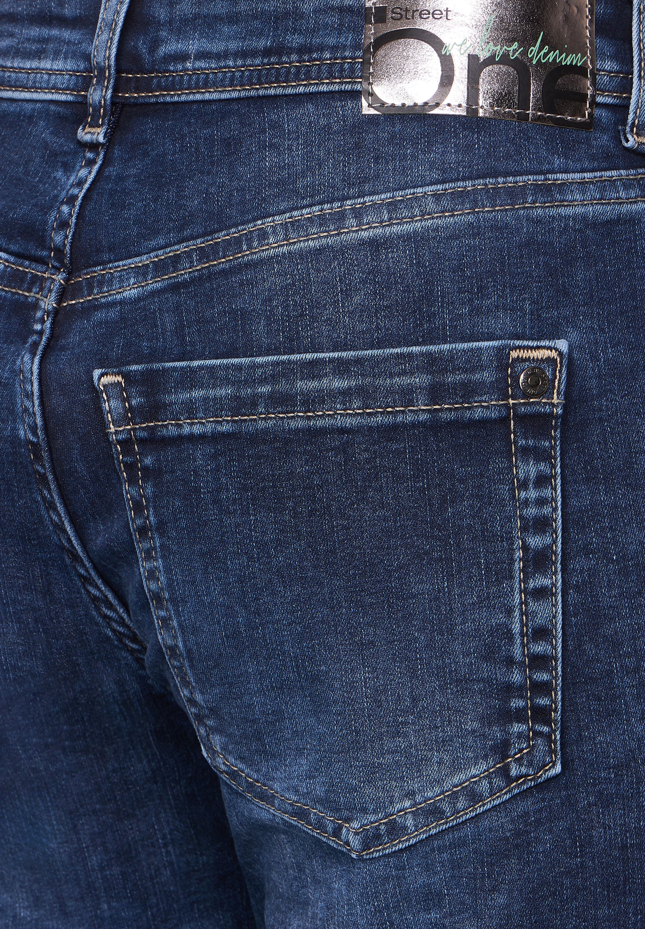 STREET ONE 7/8-Jeans, High Waist