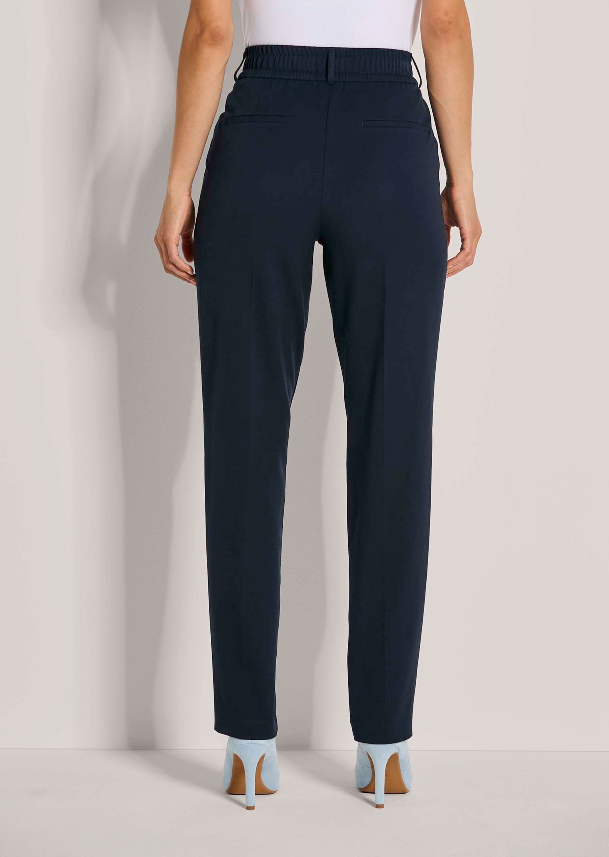 MADELEINE Bundfaltenhose »Chinohose Konische Businesshose mit Stretch-Komfort«