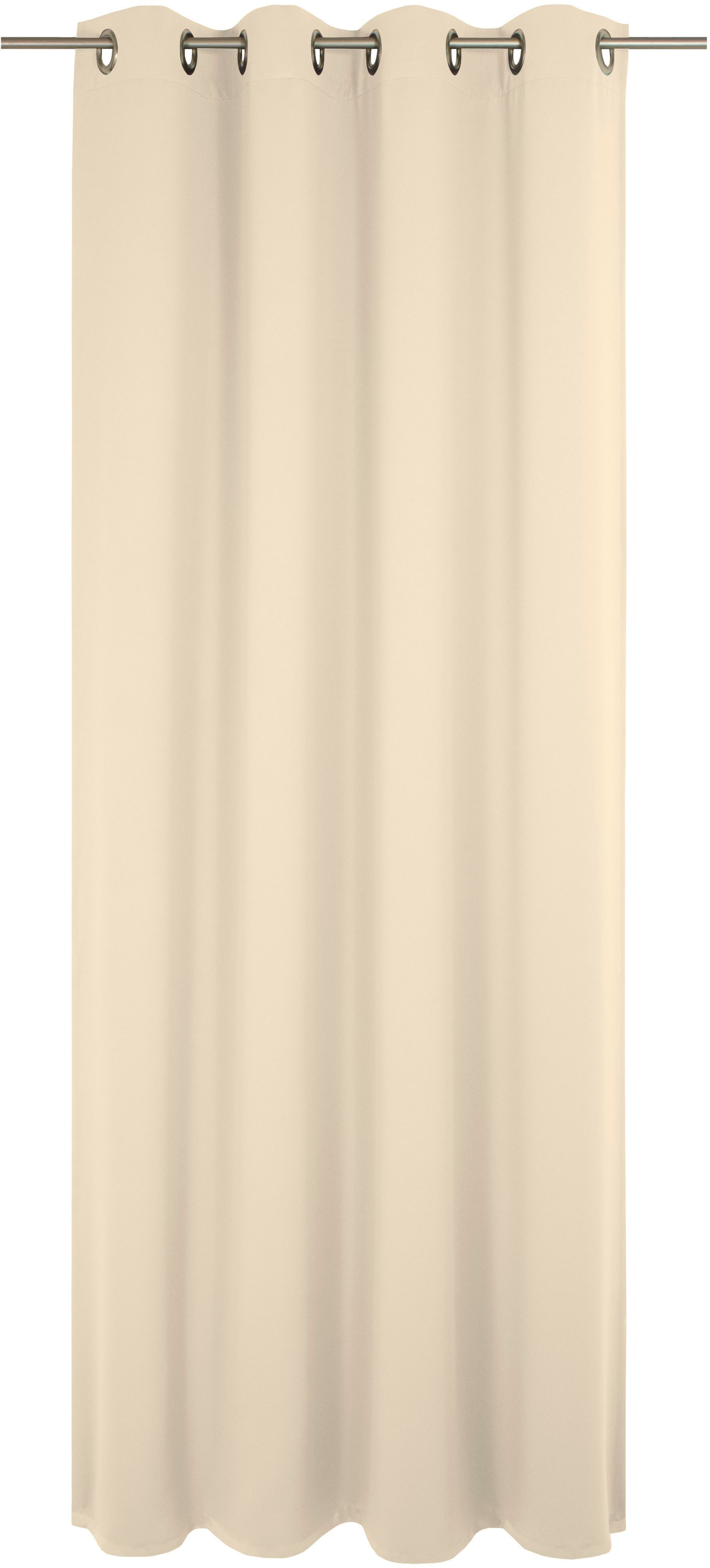 Vorhang WIRTH, B:130cm H:385cm, beige, Baumwolle, Polyester, Wohnzimmer, Gardinen, "Newbury", nach Maß