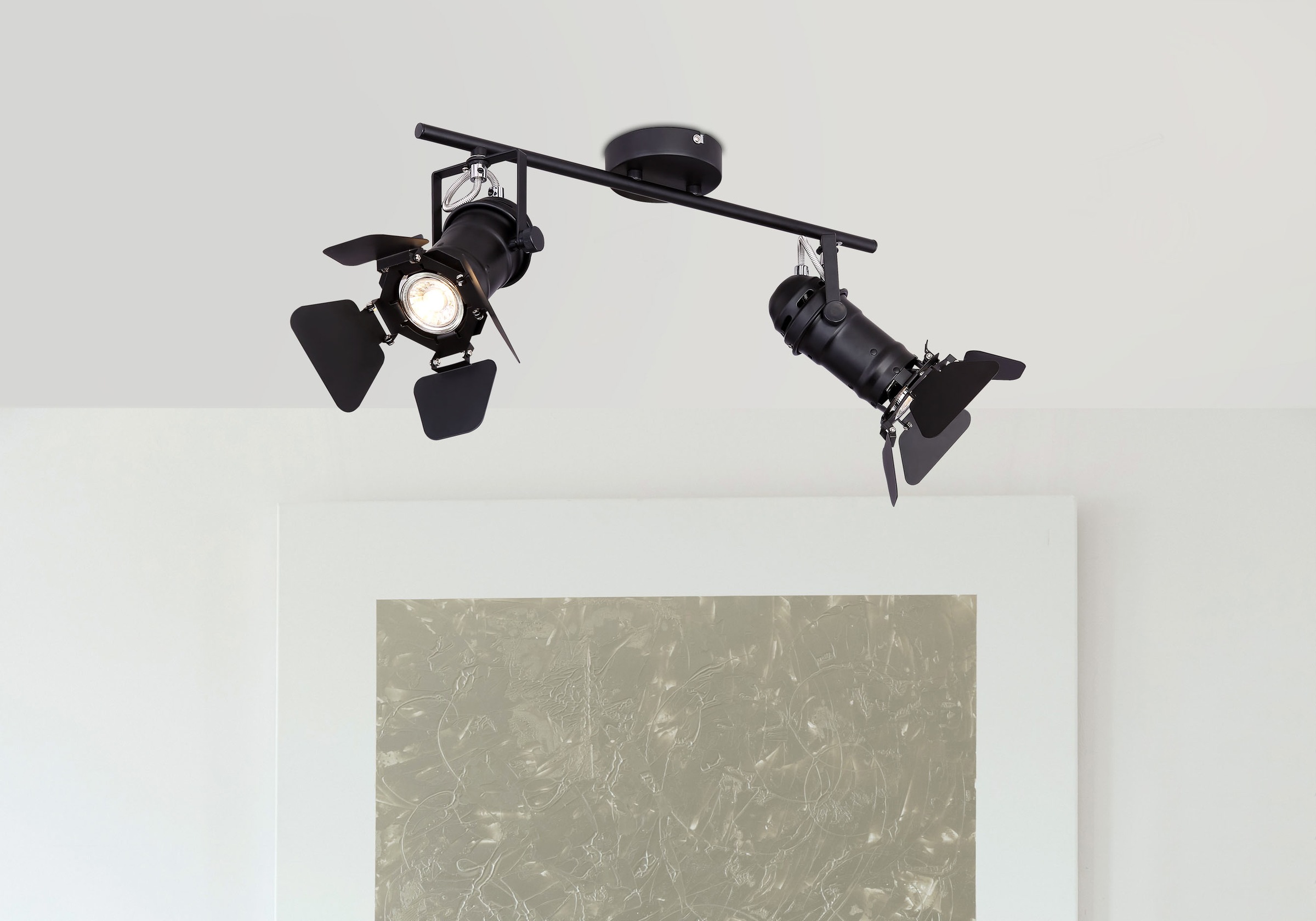 GLOBO LIGHTING Deckenstrahler »EGON«, Leuchtmittel GU10 | ohne Leuchtmittel, Spot/beweglich/Film/bewegliche Klappen/LxBxH: 540x180x265mm