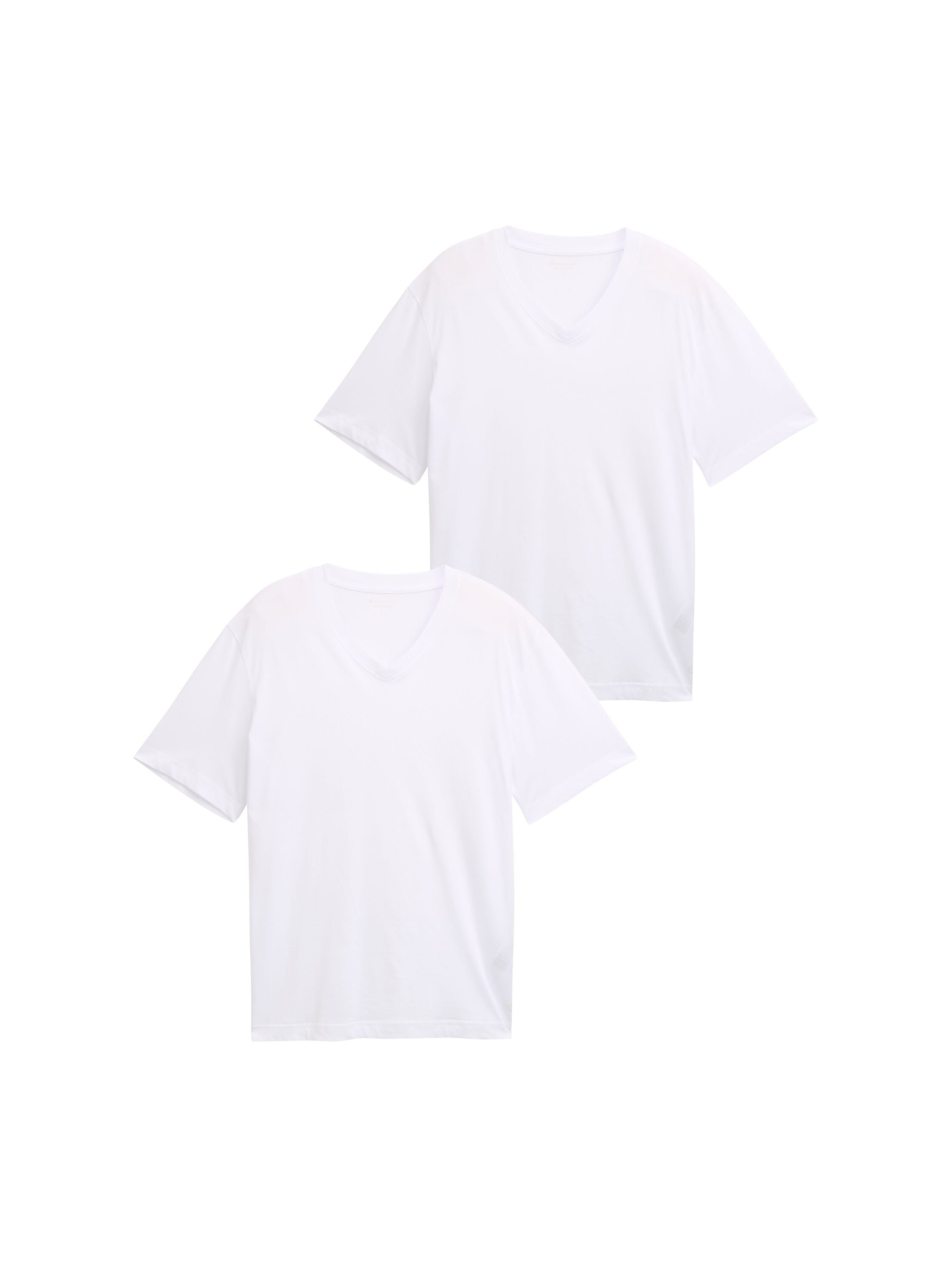 TOM TAILOR T-Shirt, (Packung, 2 tlg.), mit V-Ausschnitt, Doppelpack günstig online kaufen