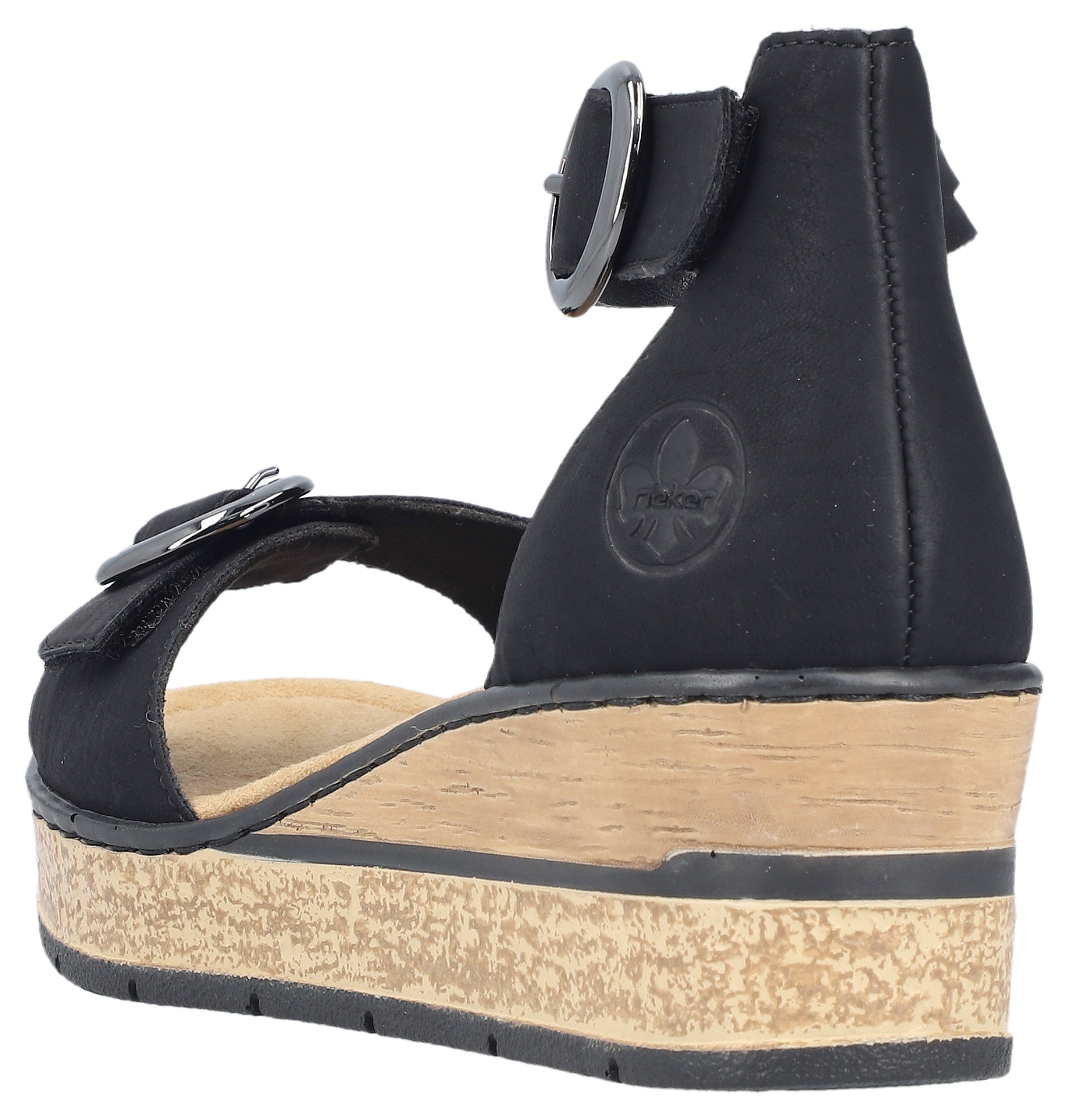 Rieker Keilsandalette Schwarz 43 3