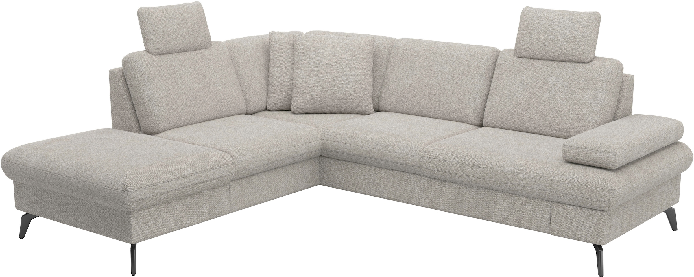 sit&more Ecksofa »Morris Jubi L-Form«, inkl. Armteilfunktion und 1 Zierkissen, wahlweise mit Bettfunktion