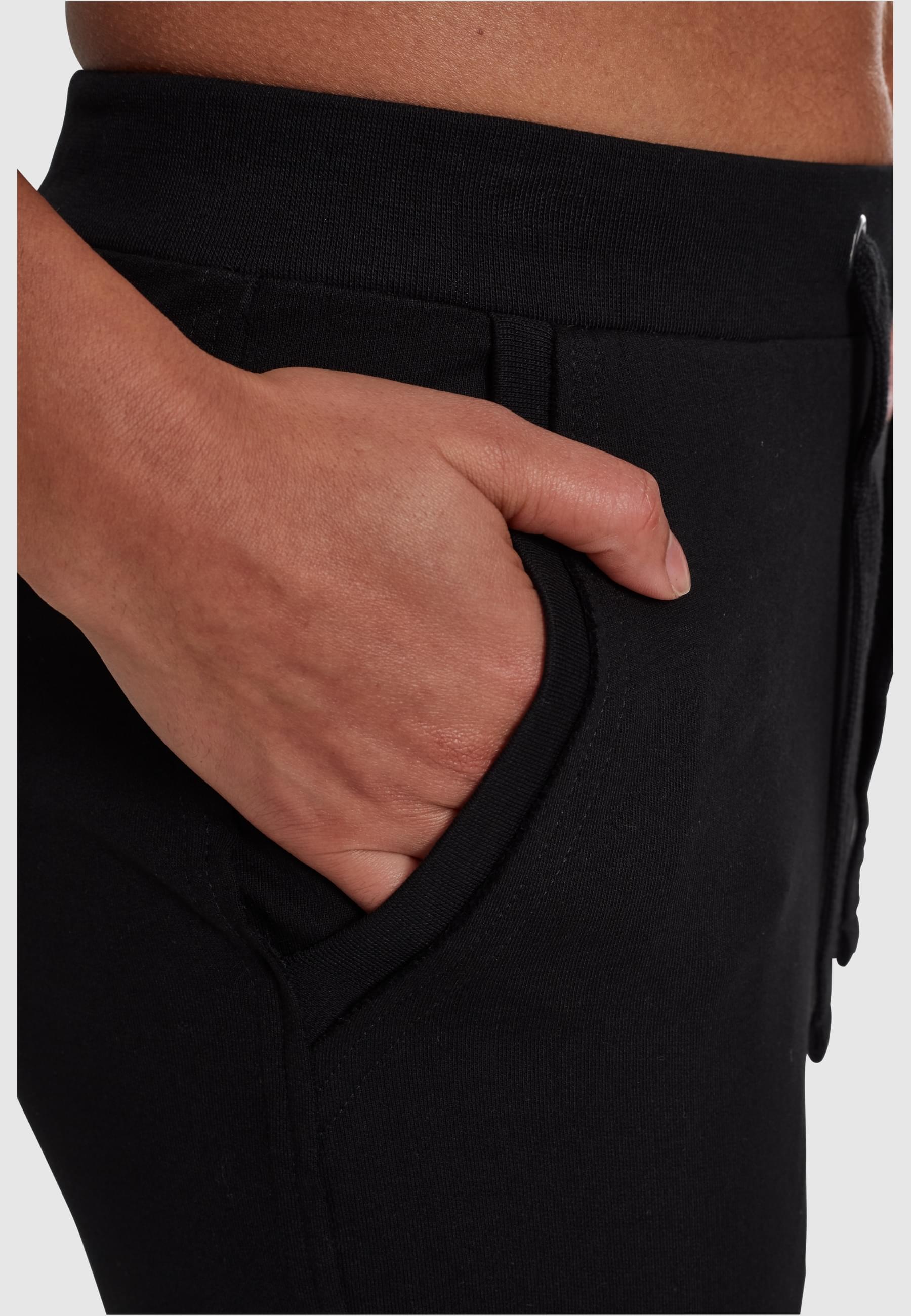 URBAN CLASSICS Stoffhose »Urban Classics Damen Ladies Open Edge Terry Turn Up Pants«, (1 tlg.)