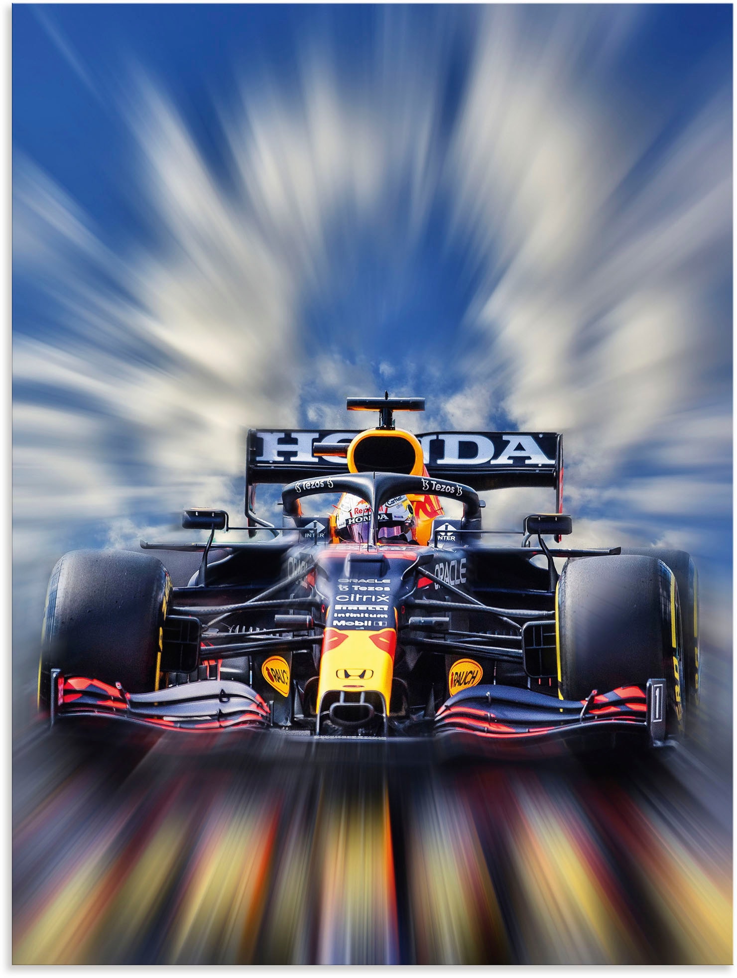 Artland Wandbild "Max Verstappen - Weltmeister der Formel1" Auto 1 Stk. tlg günstig online kaufen