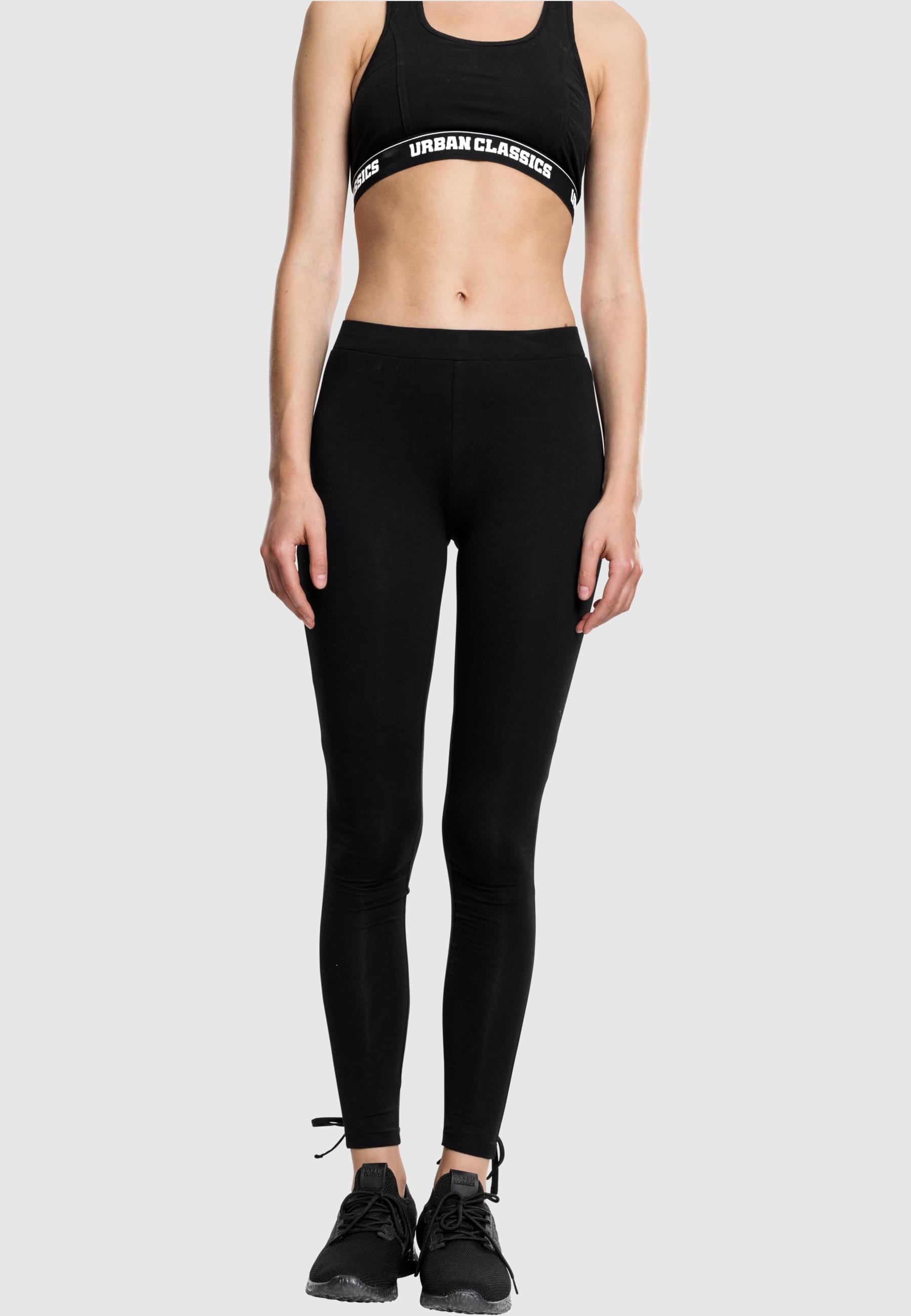 URBAN CLASSICS Leggings »Urban Classics Damen Ladies Laced Up Back Leggings«, (1 tlg.)