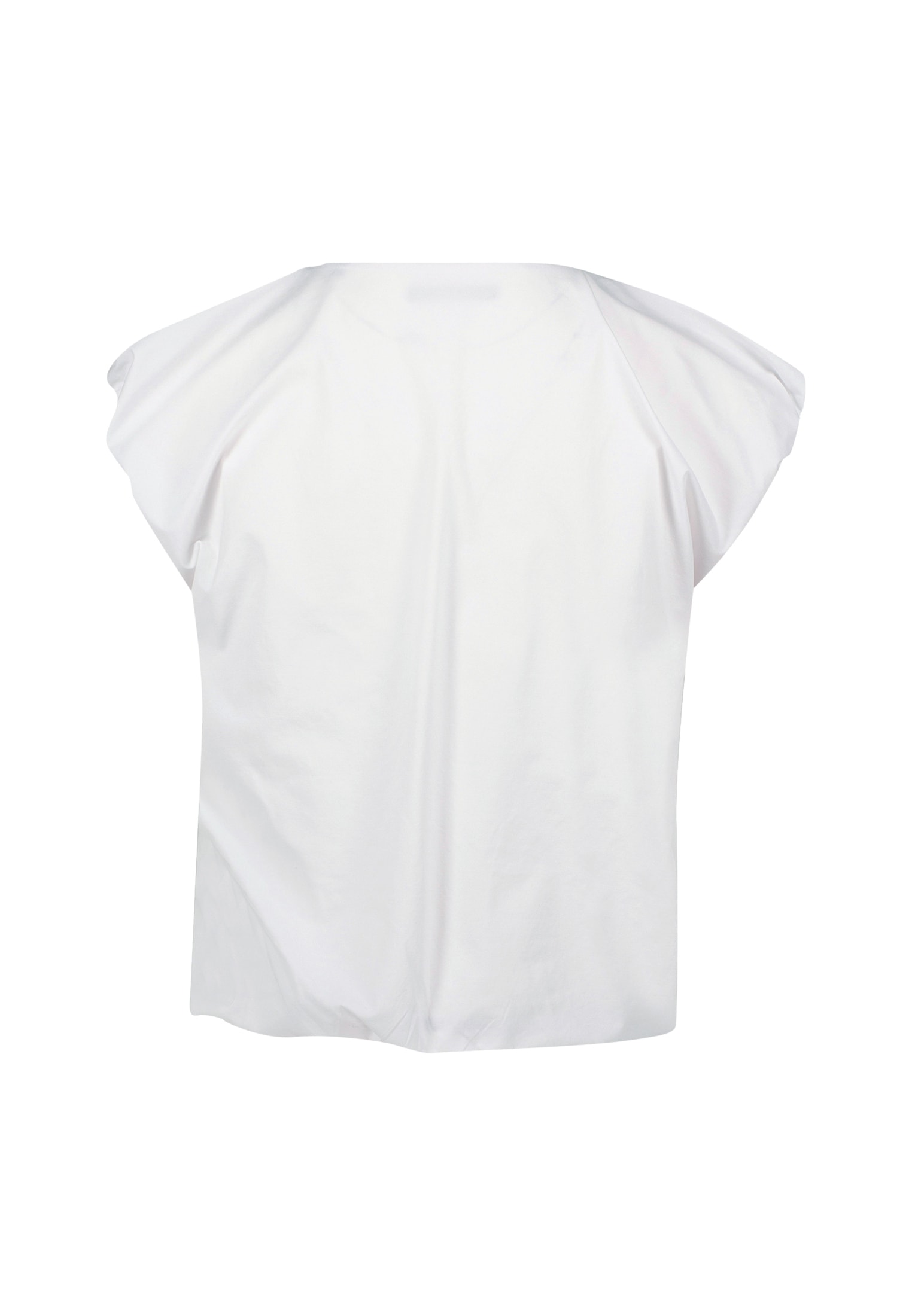 Zero T-Shirt »zero Shirt mit gerafften Ärmeln«, (1 tlg.), drapiert /gerafft