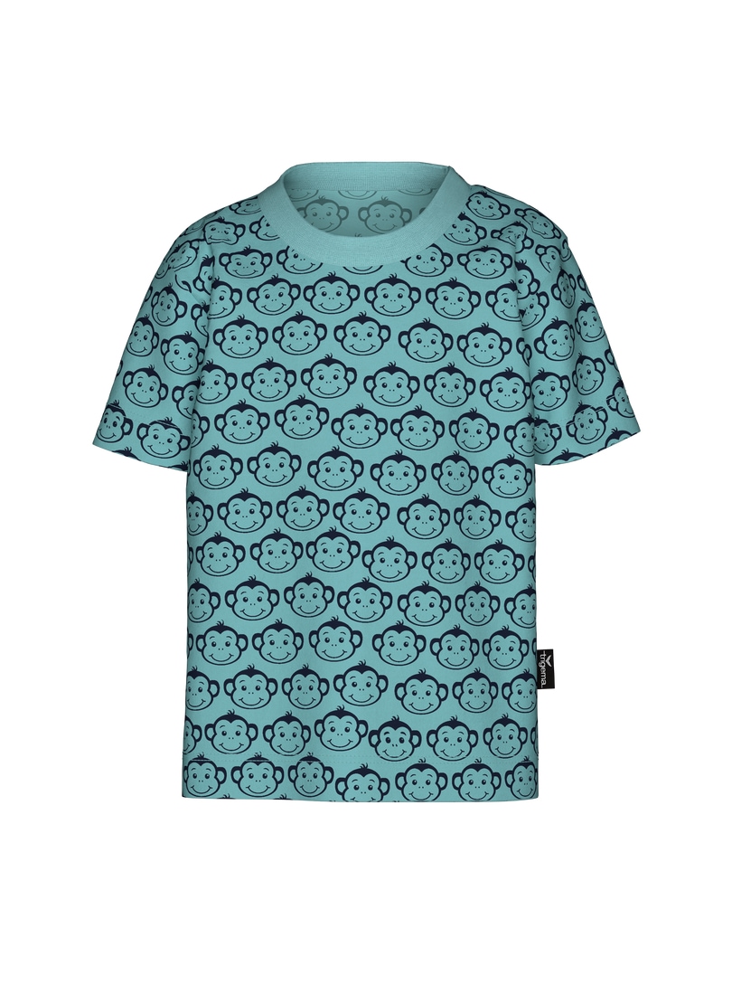 Trigema "TRIGEMA T-Shirt mit süßem Allover-Affen-Print" 1 Stk.