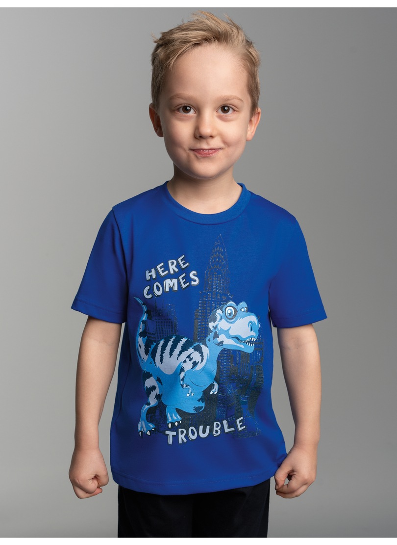 Thumbnail - Trigema T-Shirt "TRIGEMA T-Shirt mit großem Dino-Printmotiv", (1 tlg.)