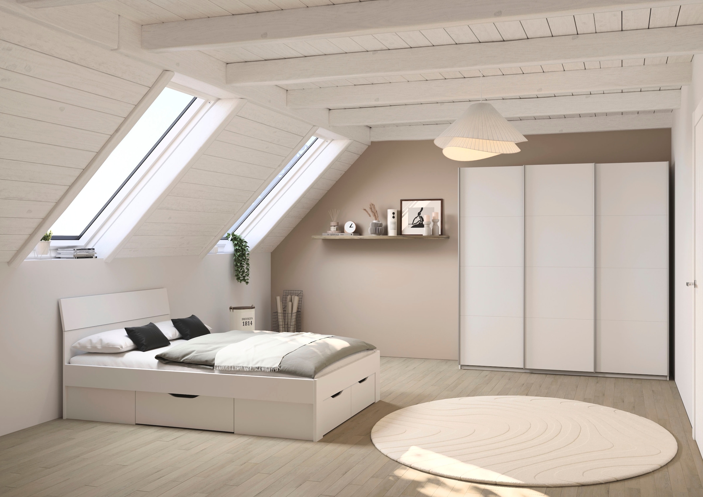 OTTO home Schwebetürenschrank »Kleiderschrank Schrank Garderobe AGORDO mit Dekor- oder Hochglanzfront« in 4 Breiten und 2 Höhen MADE IN GERMANY