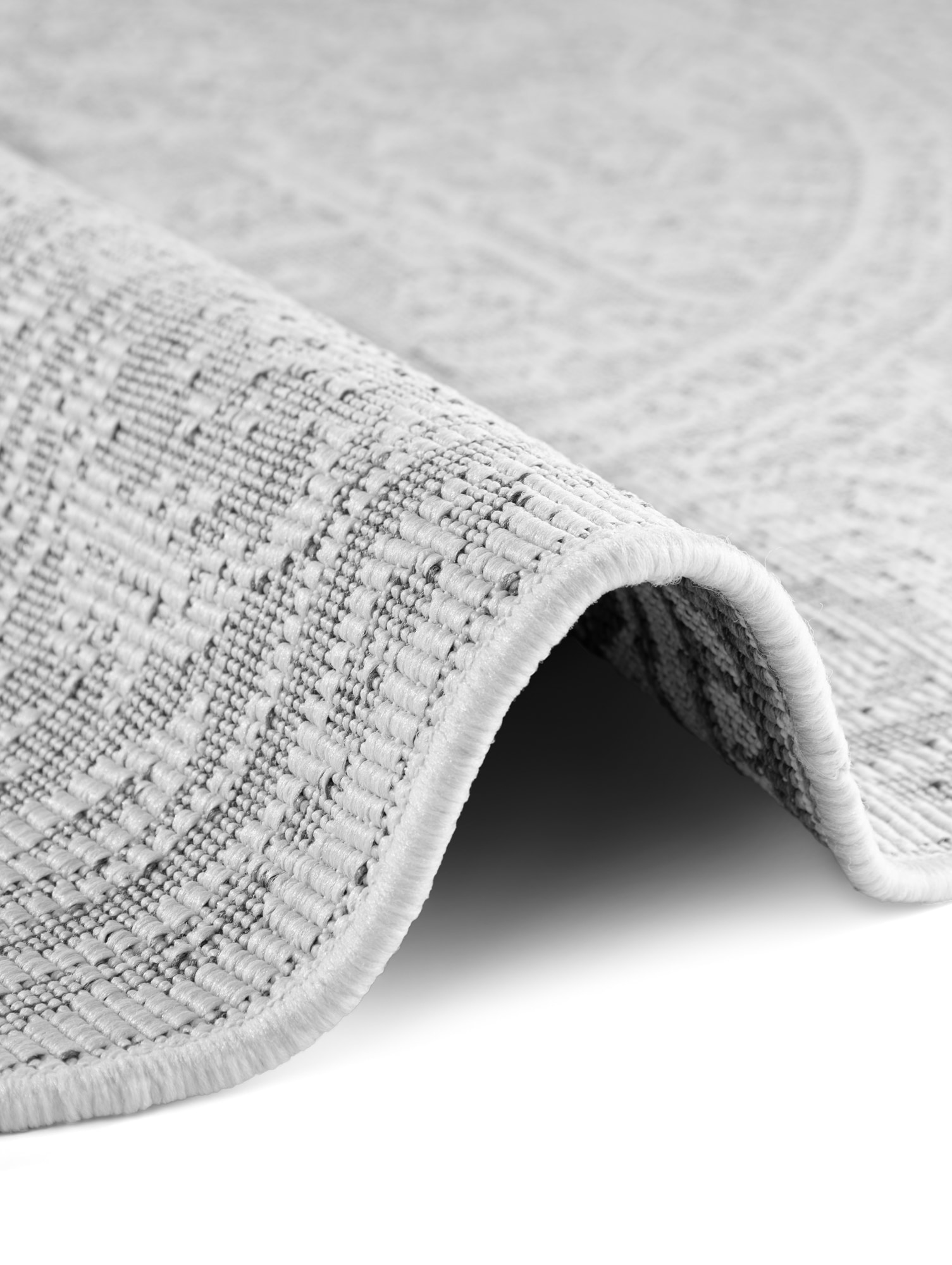 NORTHRUGS Outdoorteppich »Kona Wendeteppich«, rund, 5 mm Höhe, In und Outdoor, Flachgewebe, wetterfest, pflegeleicht, robust