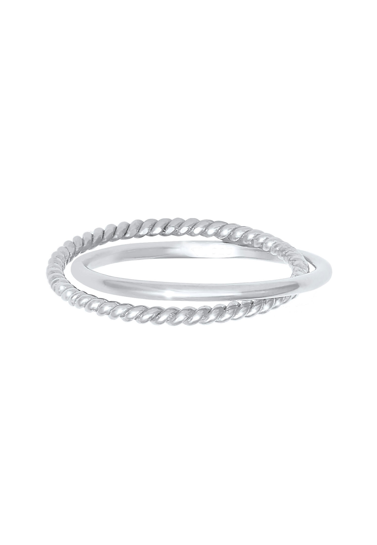Elli Fingerring »Wickelring Klassik Fein Gedreht 925 Silber«