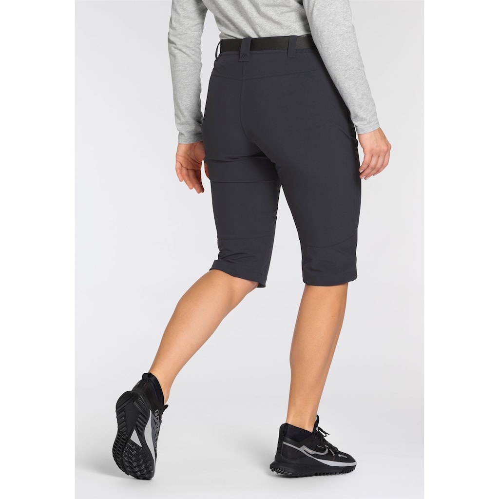 Maier Sports Caprihose, (Set, 2 tlg., Gürtel)