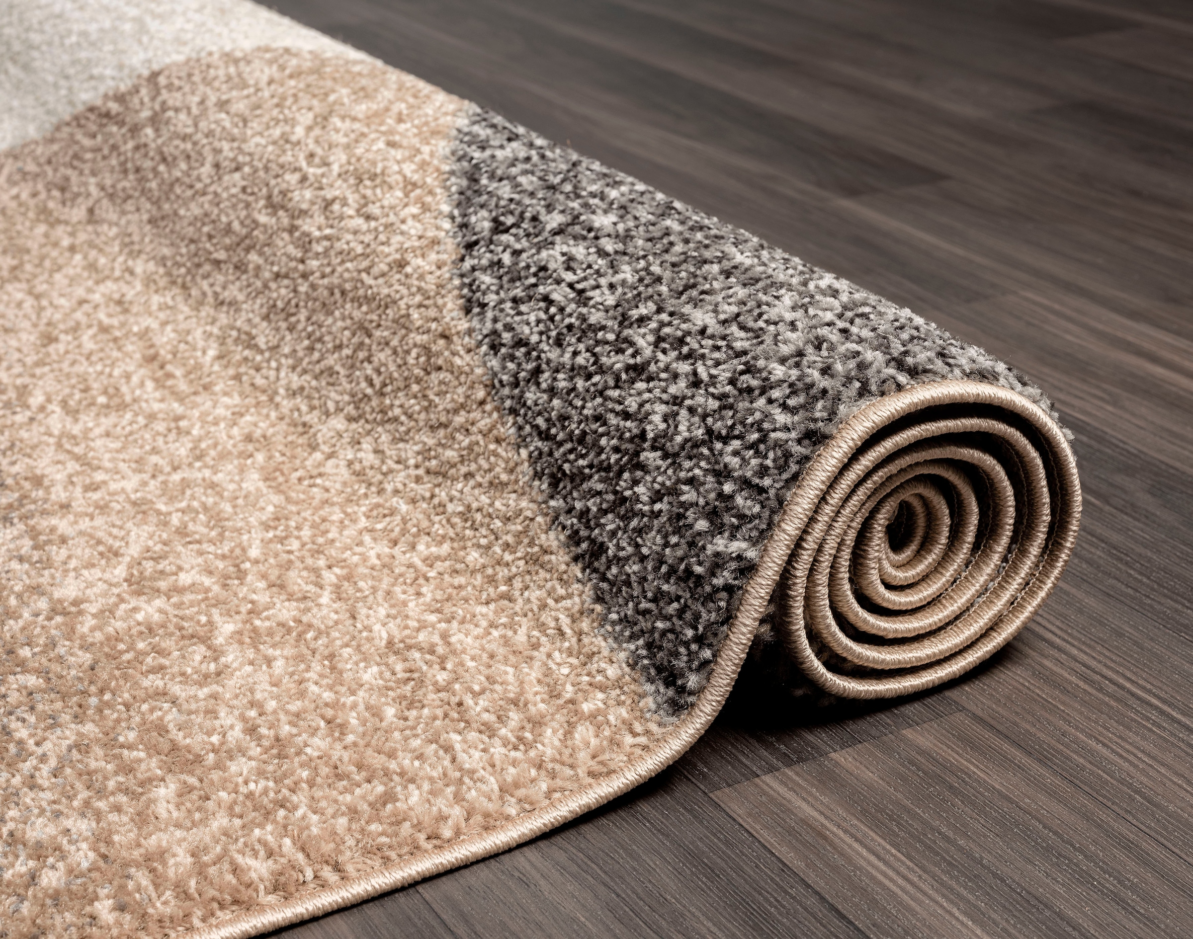 merinos Teppich »Thales 6100« rechteckig 10 mm Höhe Kurzflorteppich mit Konturenschnitt, Wohnzimmer