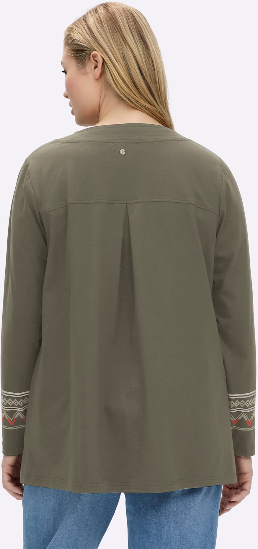 Sheego Langarmshirt »Shirt«, (1 tlg.)