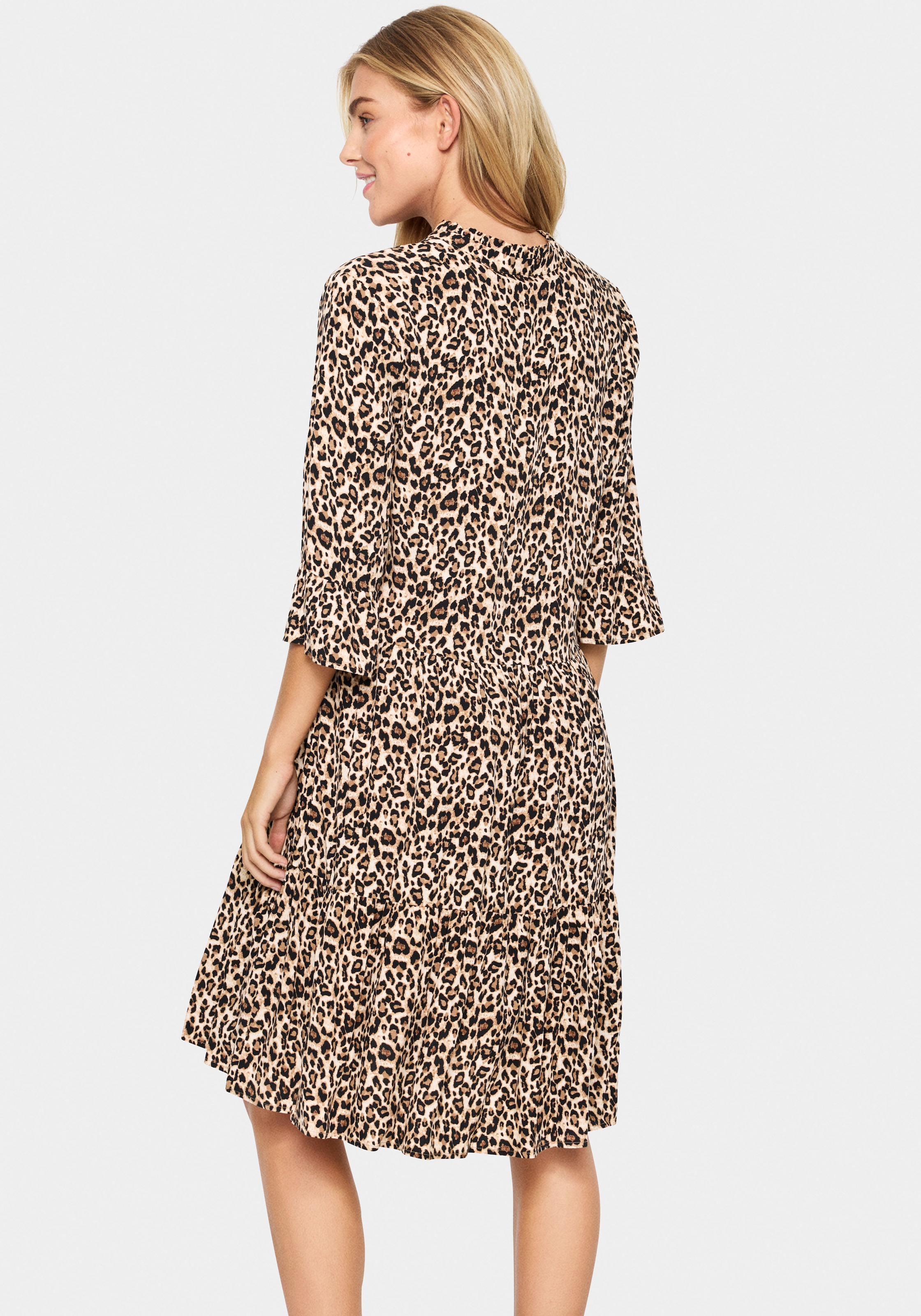 Saint Tropez Blusenkleid »EdaSZ Dress«, mit Volant und 3/4 Ärmel
