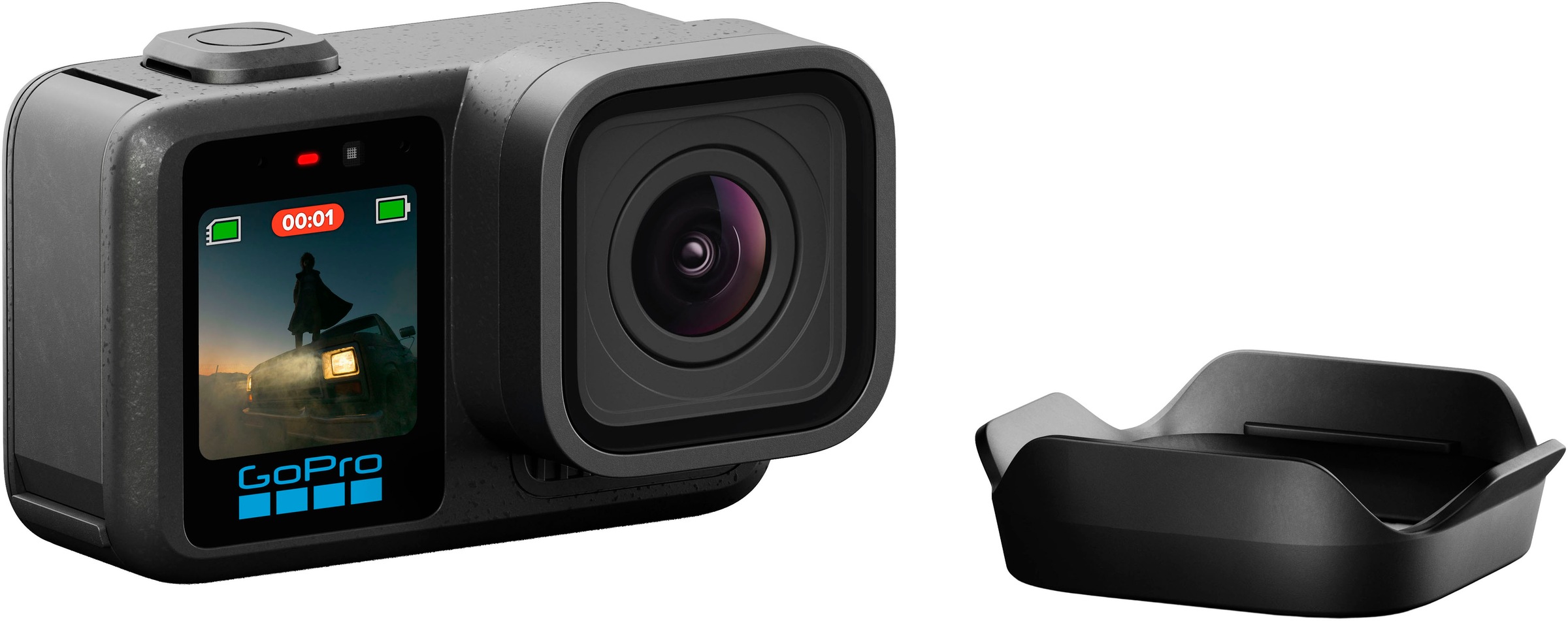 "GOPRO Action Cam ""Mission 1"", schwarz, B:7,8cm H:5cm T:2,78cm, Camcorder"