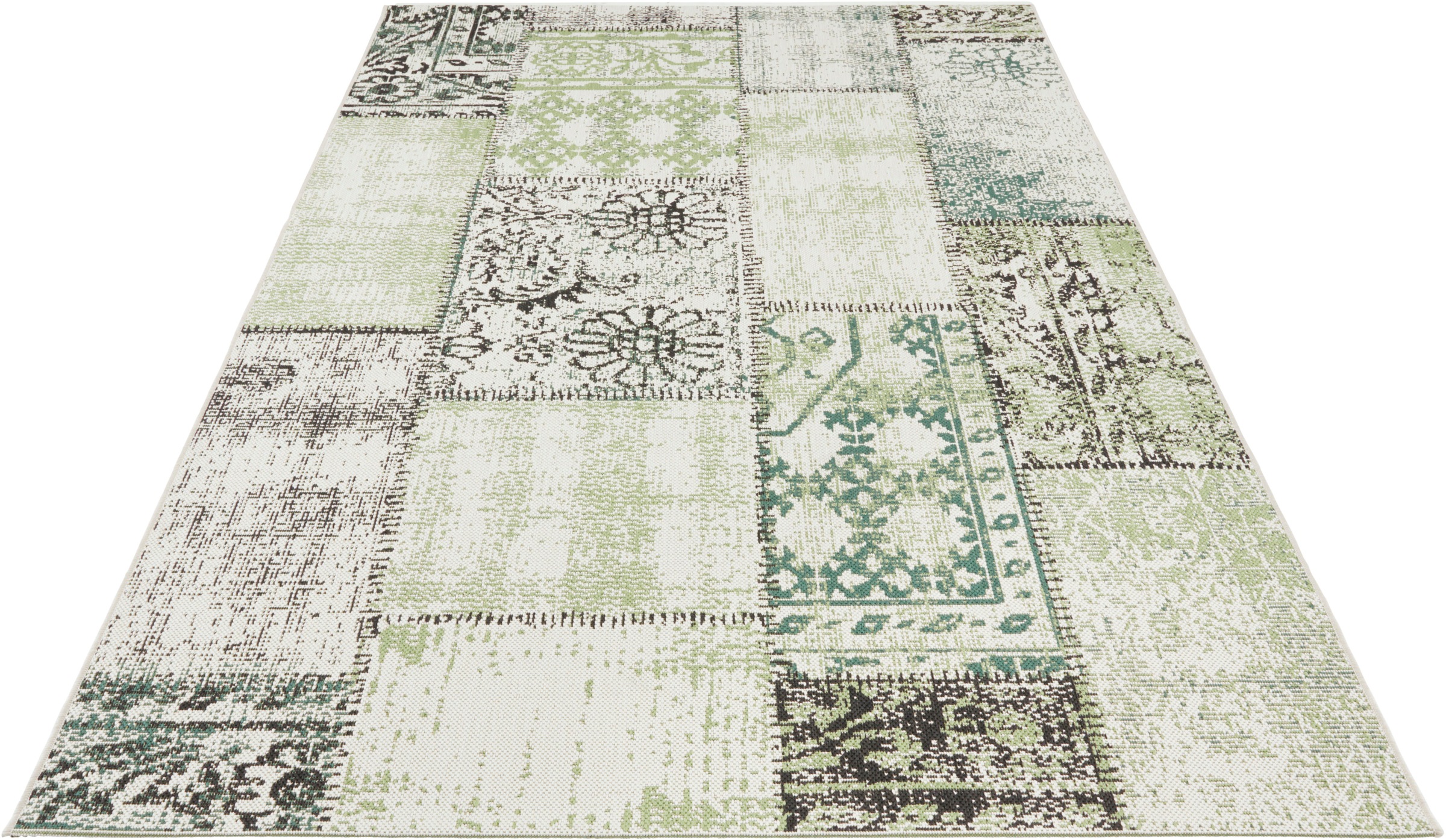 bougari Teppich »Symi«, rechteckig, 8 mm Höhe, Flachgewebe, In- und