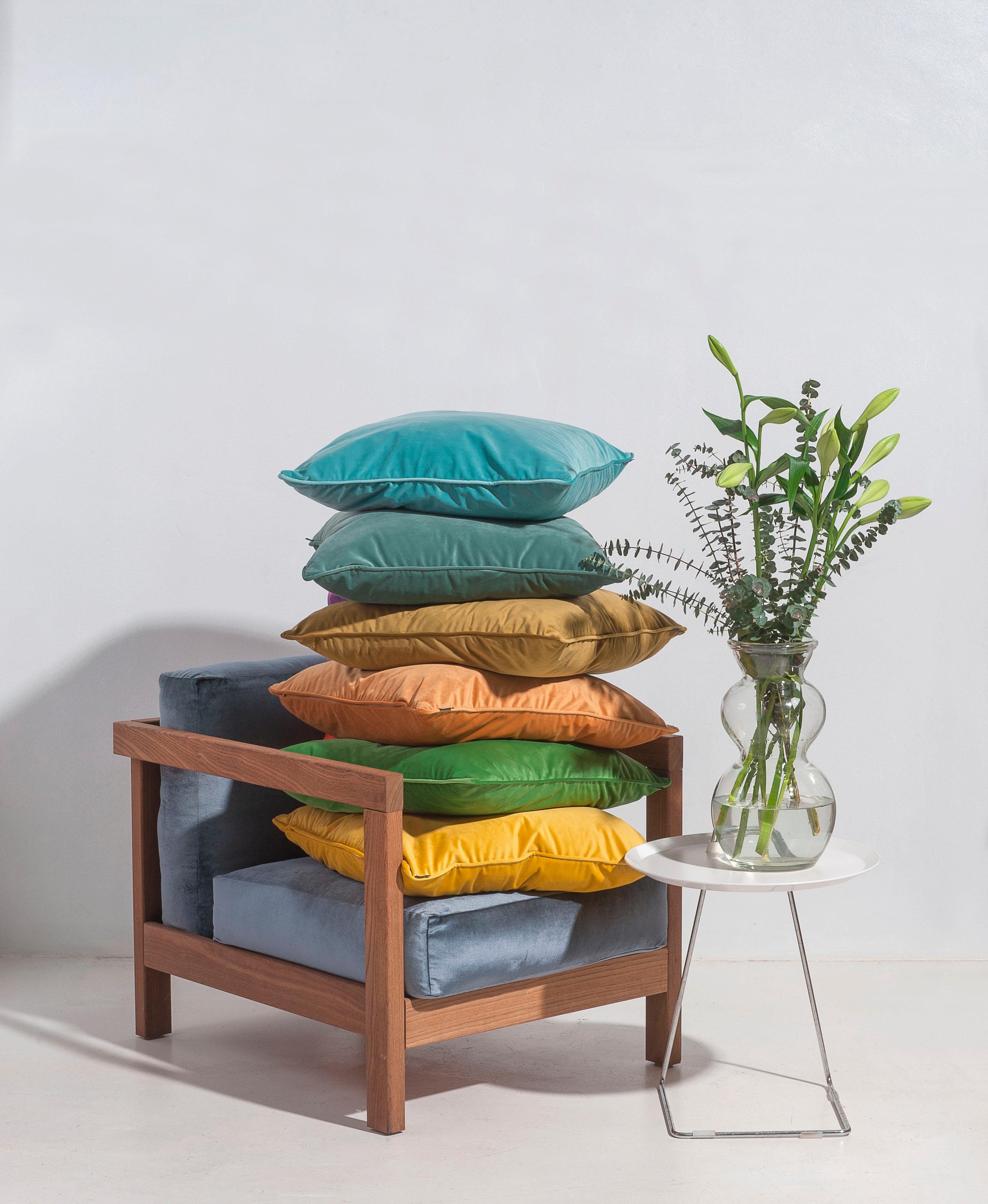 H.O.C.K. Dekokissen "Nobile Samt" Kissenhülle mit Füllung, 1 Stück günstig online kaufen