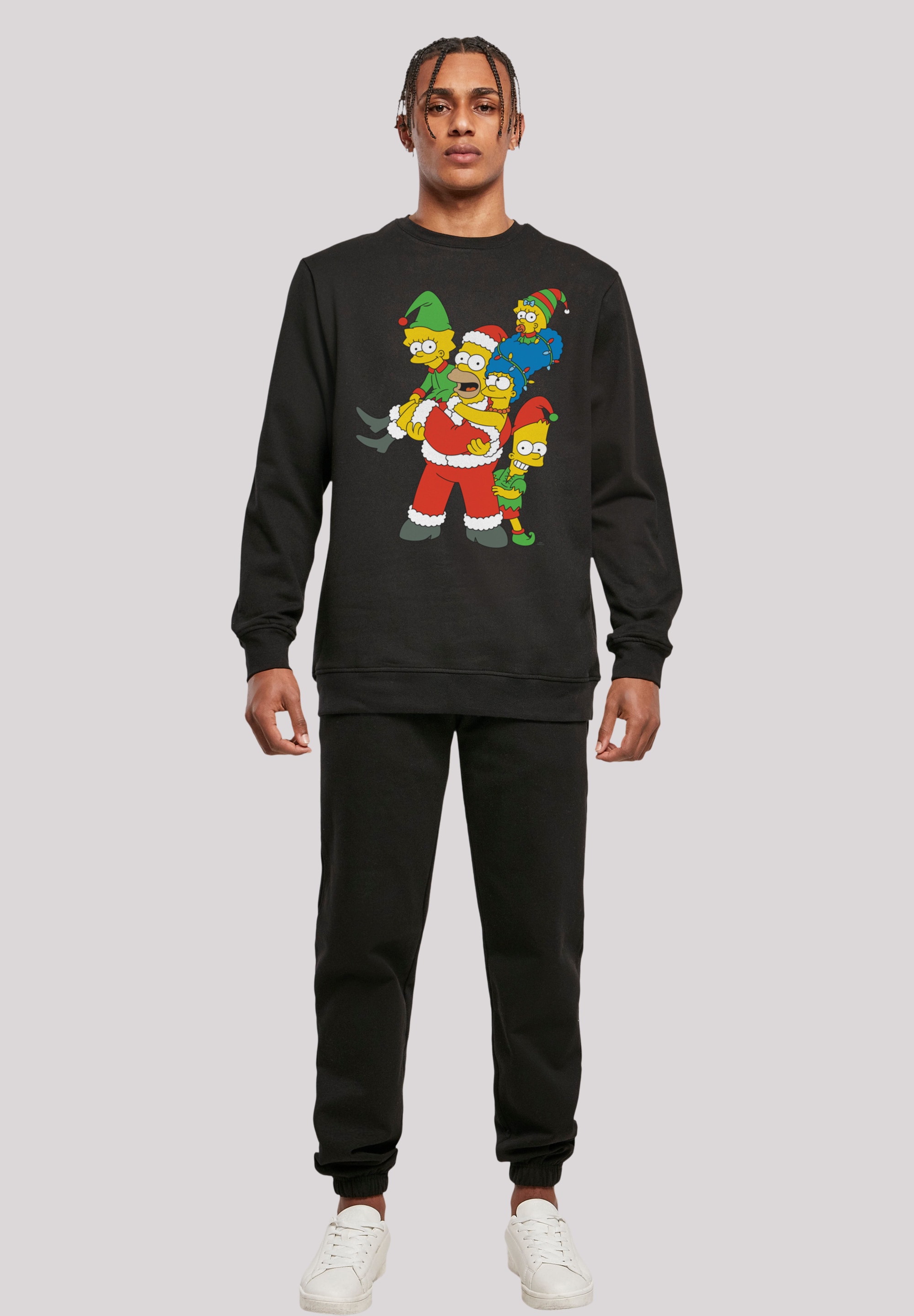 Family bestellen »Herren Crewneck«, Christmas ▷ The F4NT4STIC BAUR | (1 Kapuzenpullover Basic -GRY with tlg.) Simpsons