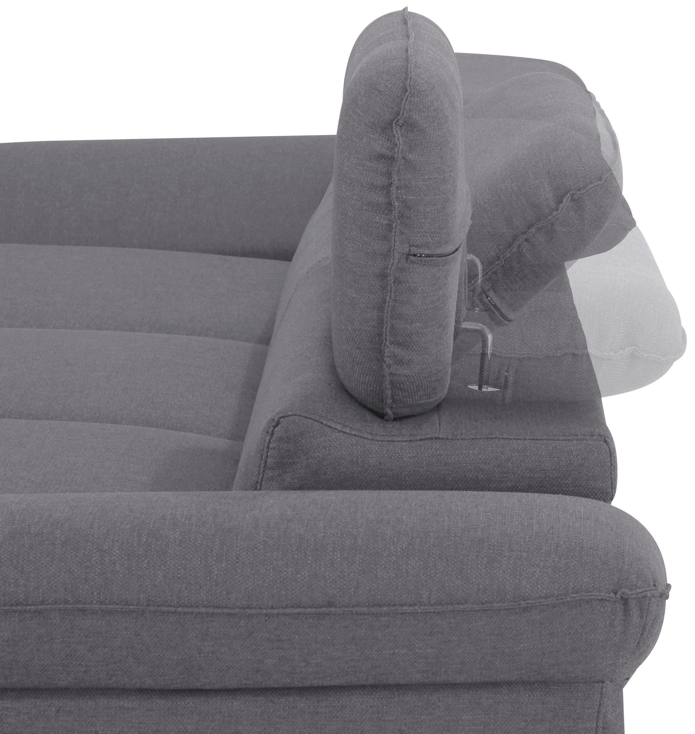 Home affaire Ecksofa »Pilot L-Form«, mit Kopfteilverstellung, wahlweise mit Bettfunktion & Bettkasten