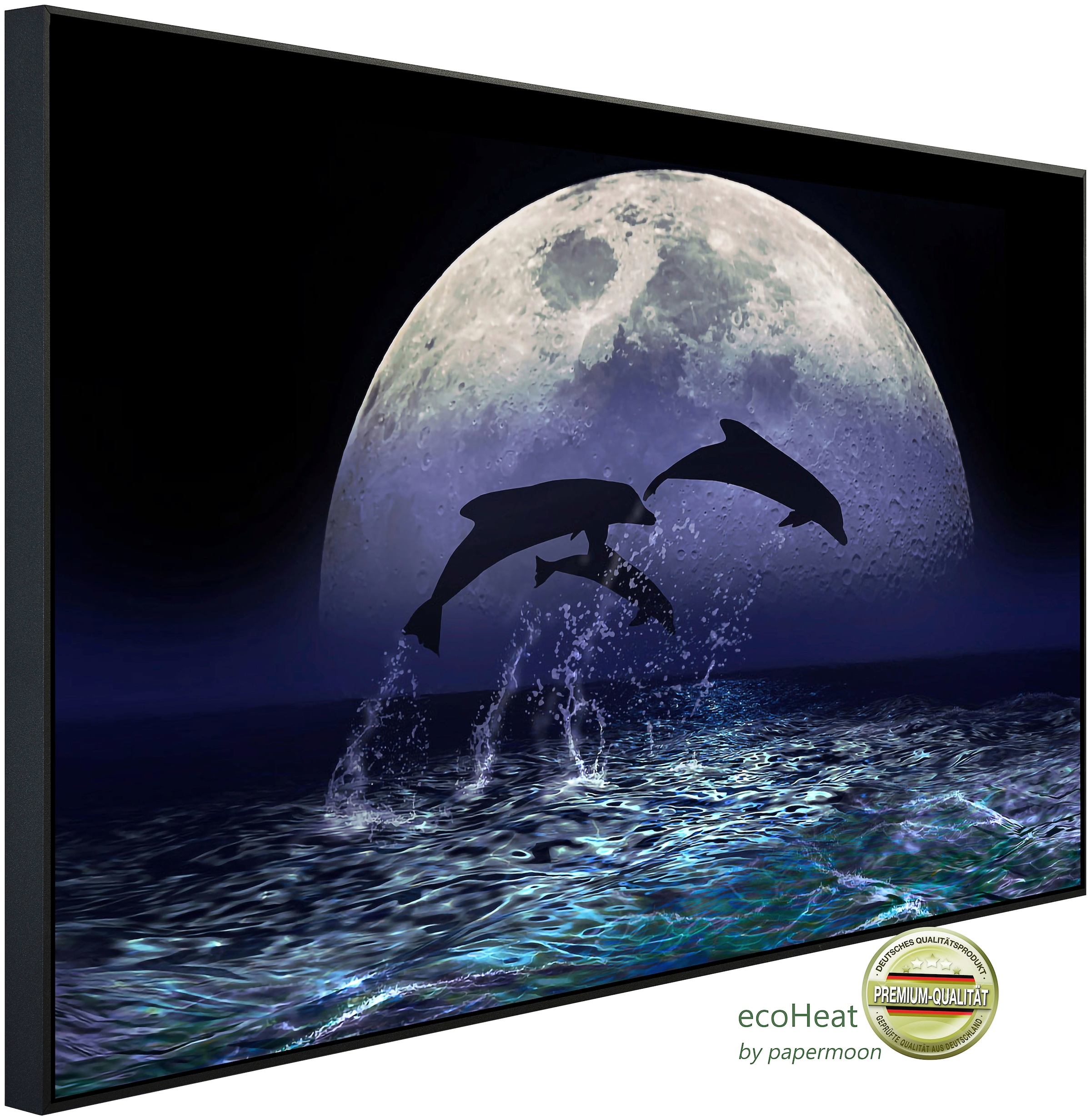 Infrarotheizung »Delfine bei Nacht«, sehr angenehme Strahlungswärme